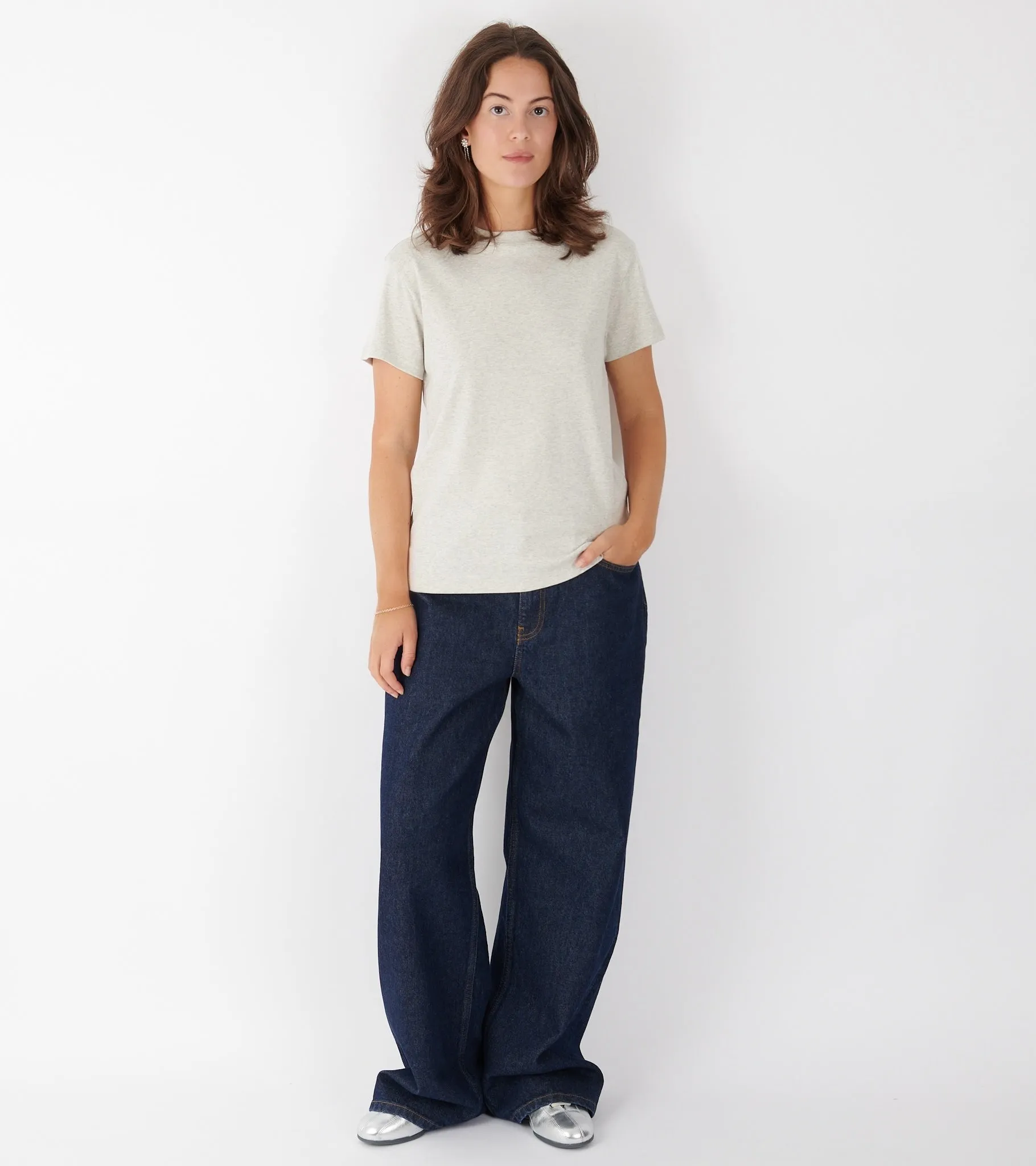 Monica Tee Heather Grey sold by Dr. Adams product image thumbnail 3