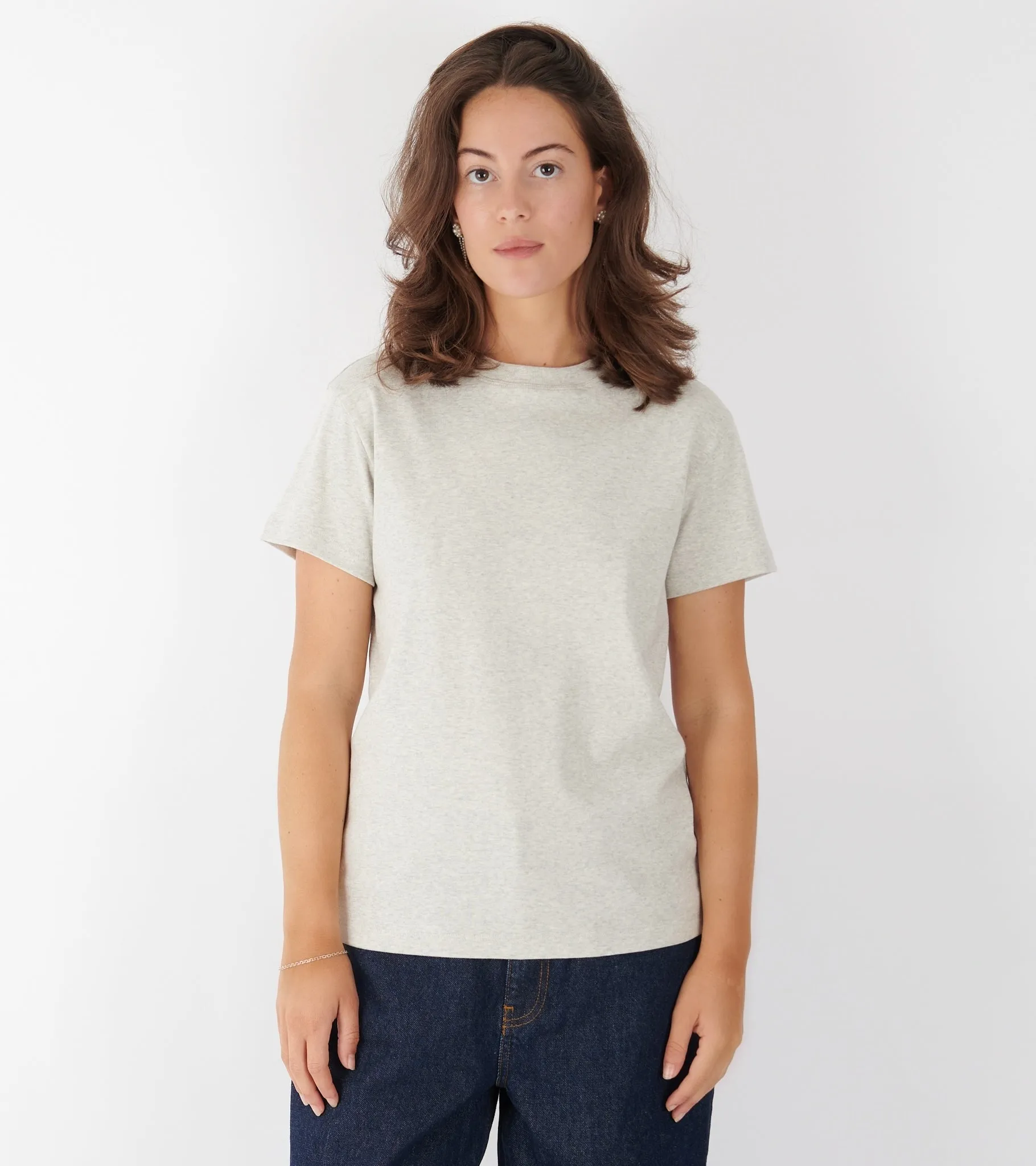 Monica Tee Heather Grey sold by Dr. Adams product image thumbnail 2