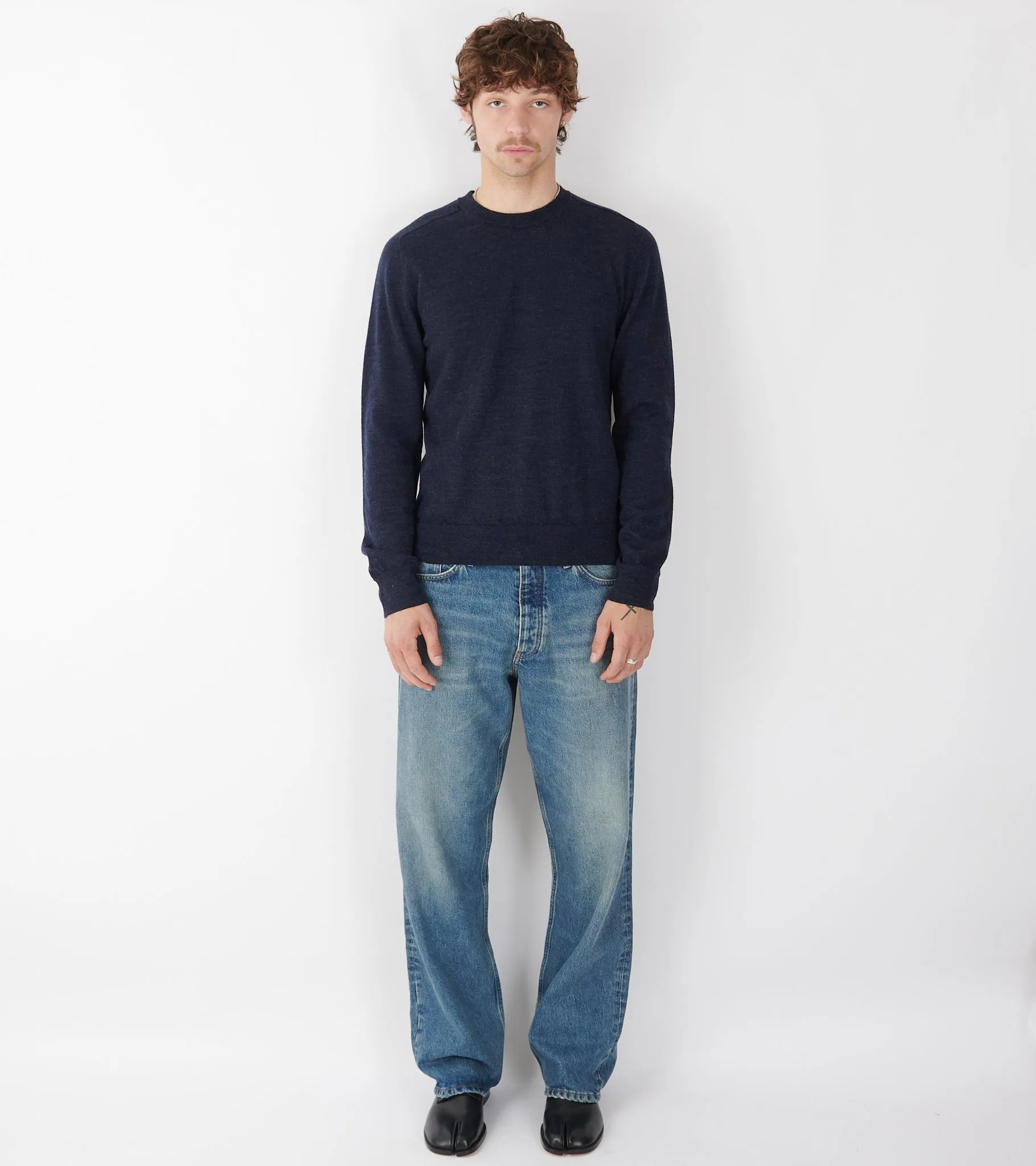 Wool Crewneck Dark Navy sold by Dr. Adams product image thumbnail 2