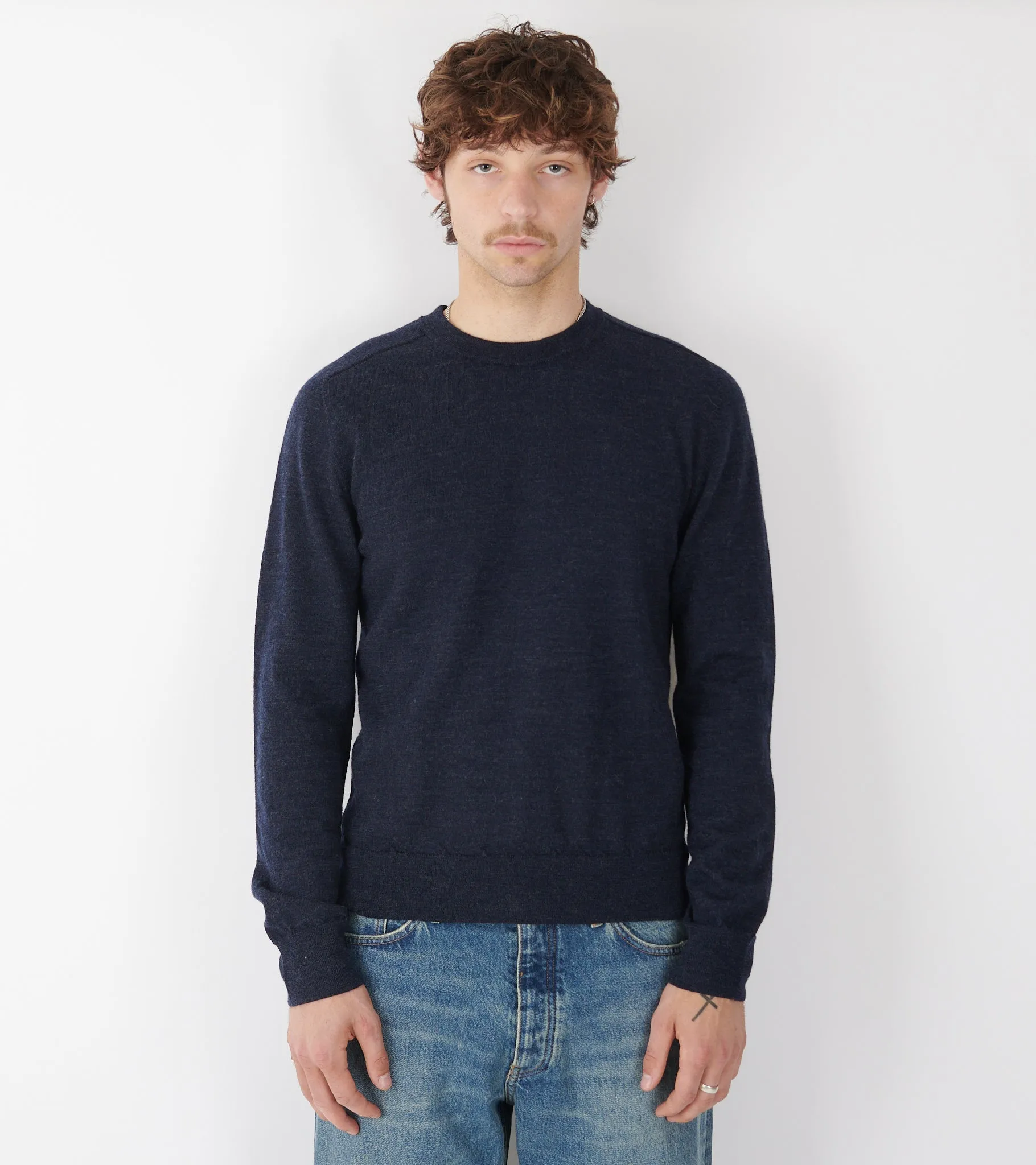 Wool Crewneck Dark Navy sold by Dr. Adams product image thumbnail 3