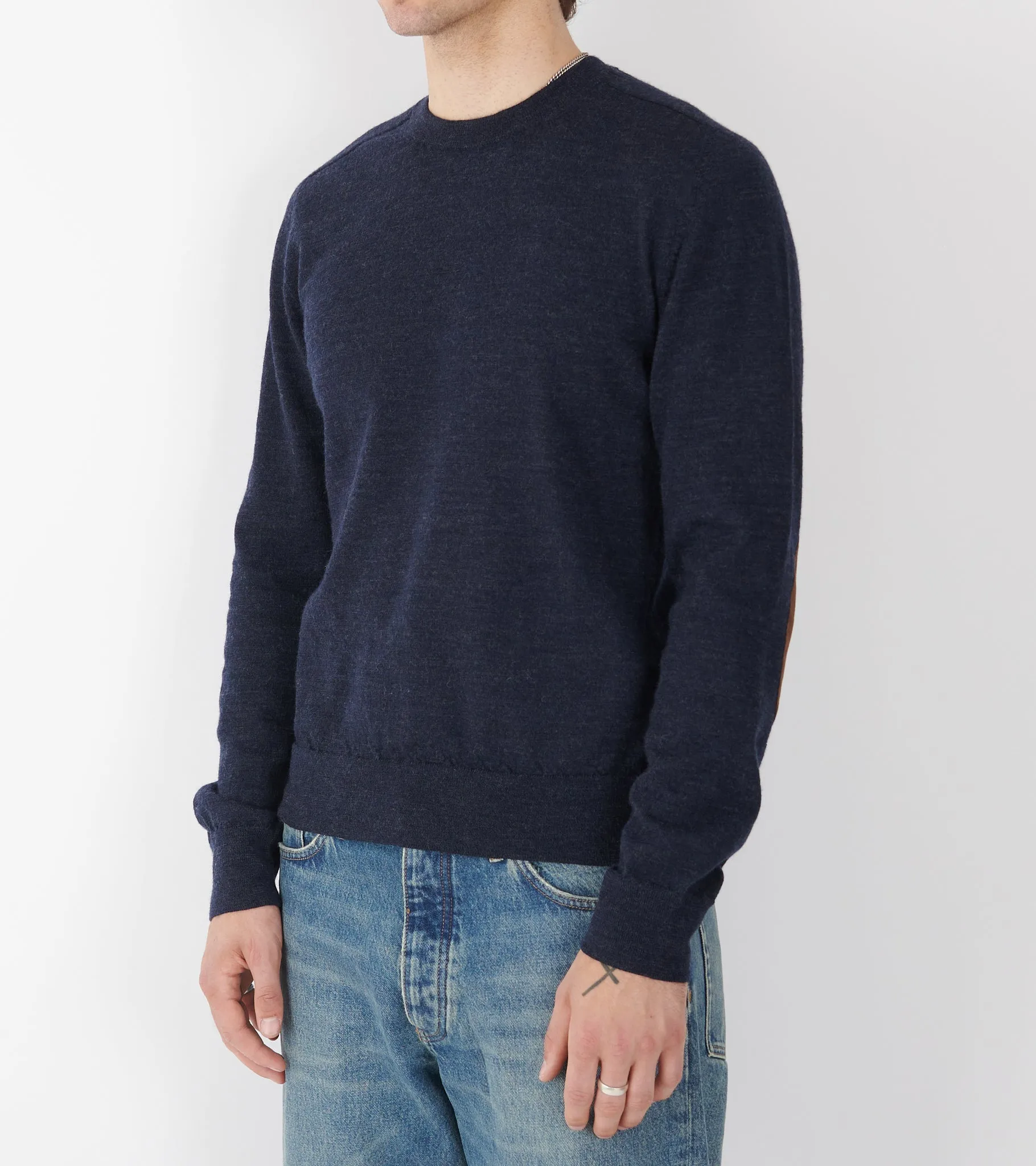 Wool Crewneck Dark Navy sold by Dr. Adams product image thumbnail 4