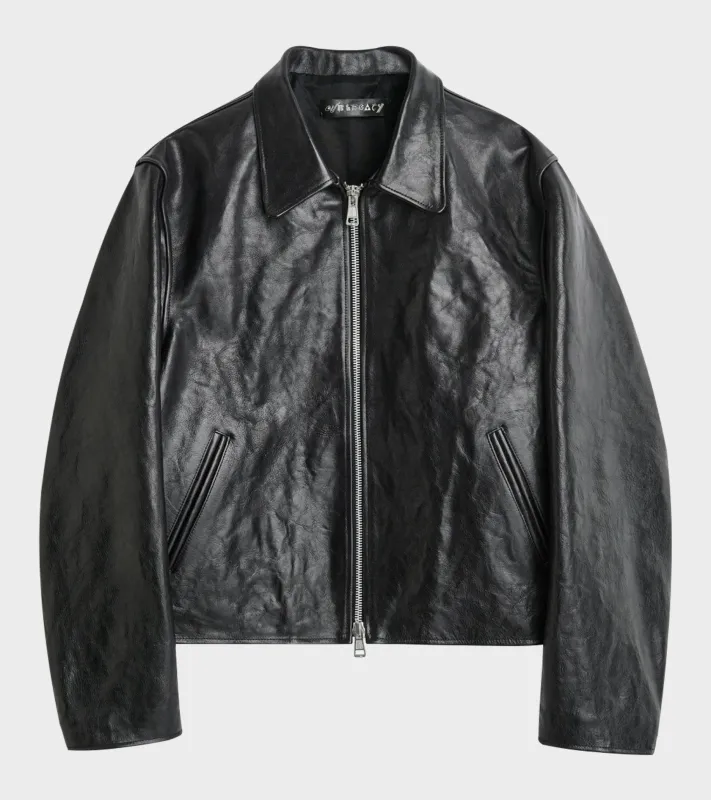 W Mini Jacket Top Dyed Black Leather sold by Dr. Adams