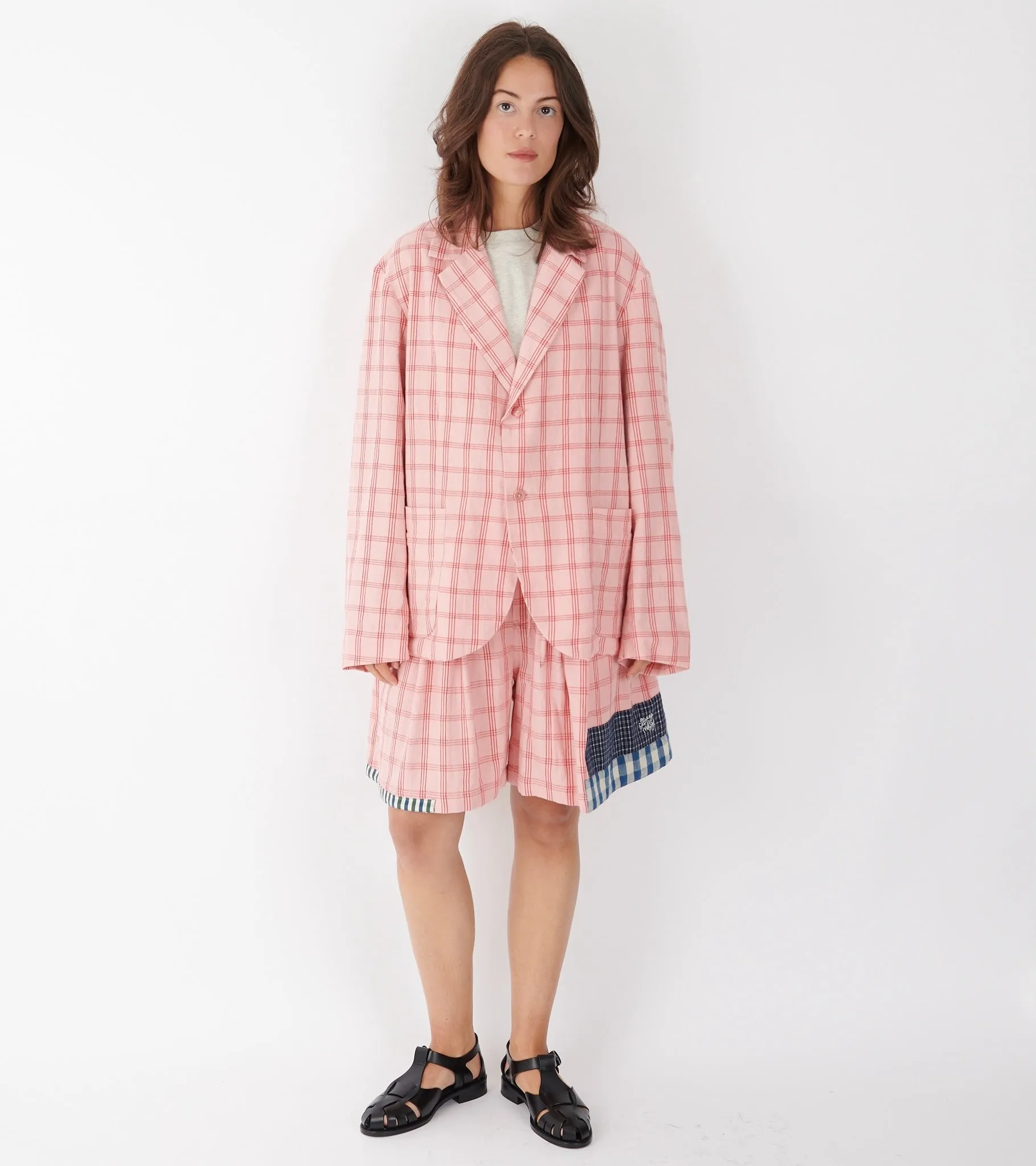 Bridge Shorts Pink Picnic Handloom sold by Dr. Adams product image thumbnail 2