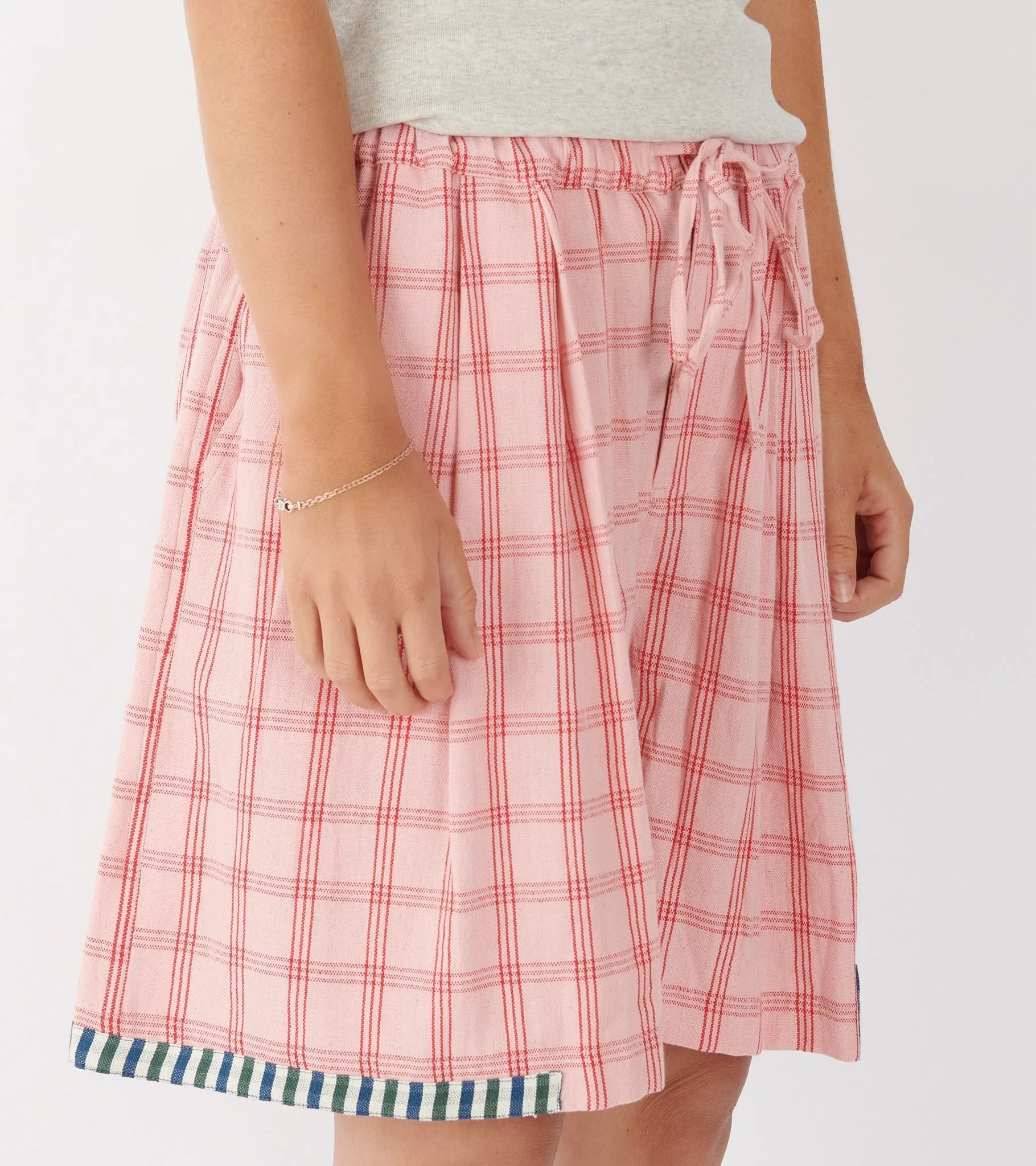 Bridge Shorts Pink Picnic Handloom sold by Dr. Adams product image thumbnail 4