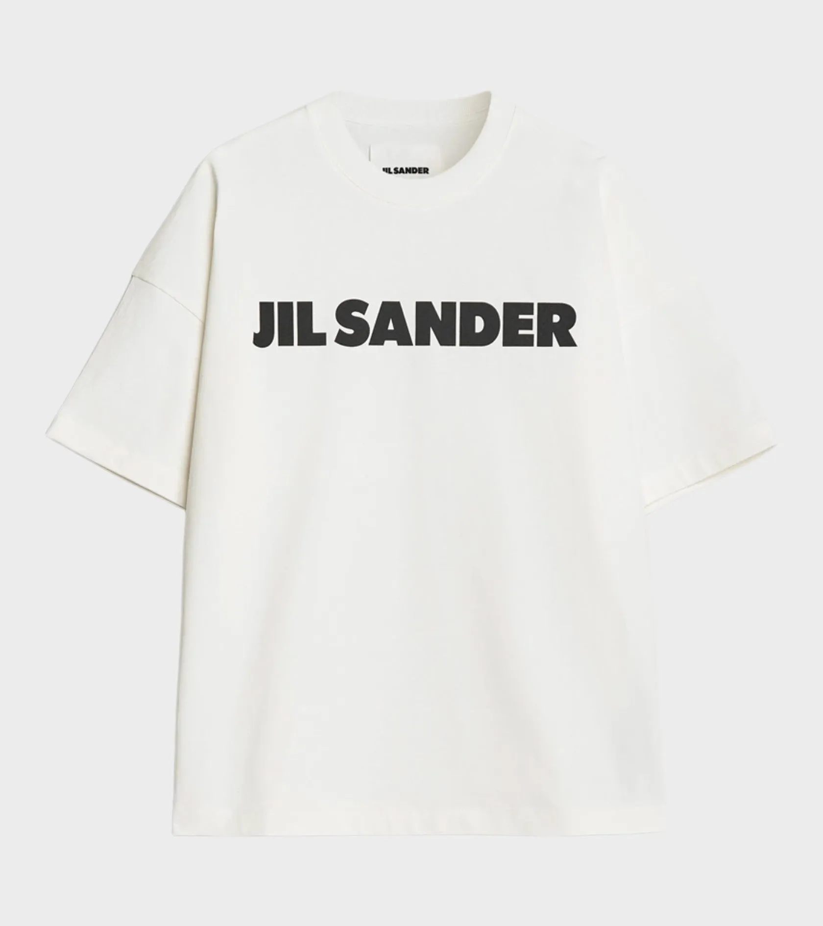 Stiff Lightweight Cotton Jersey Logo T-shirt Porcelain sold by Dr. Adams