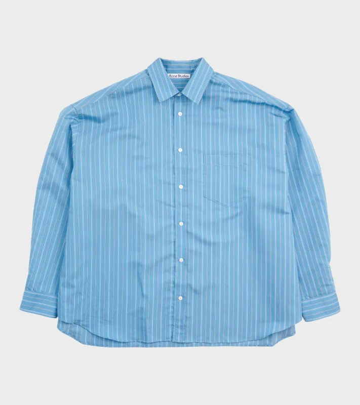 Button Up Striped Shirt Blue Multi sold by Dr. Adams