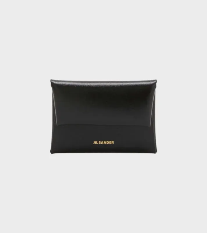 Folded Coin Purse Black made by Jil Sander