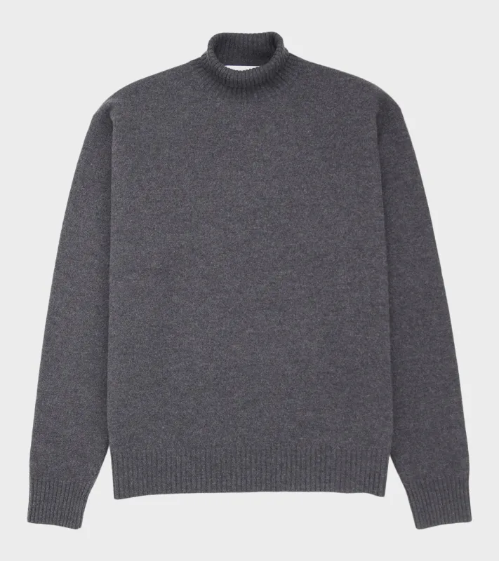 Long-sleeved Turtleneck Jumper Grey made by Jil Sander