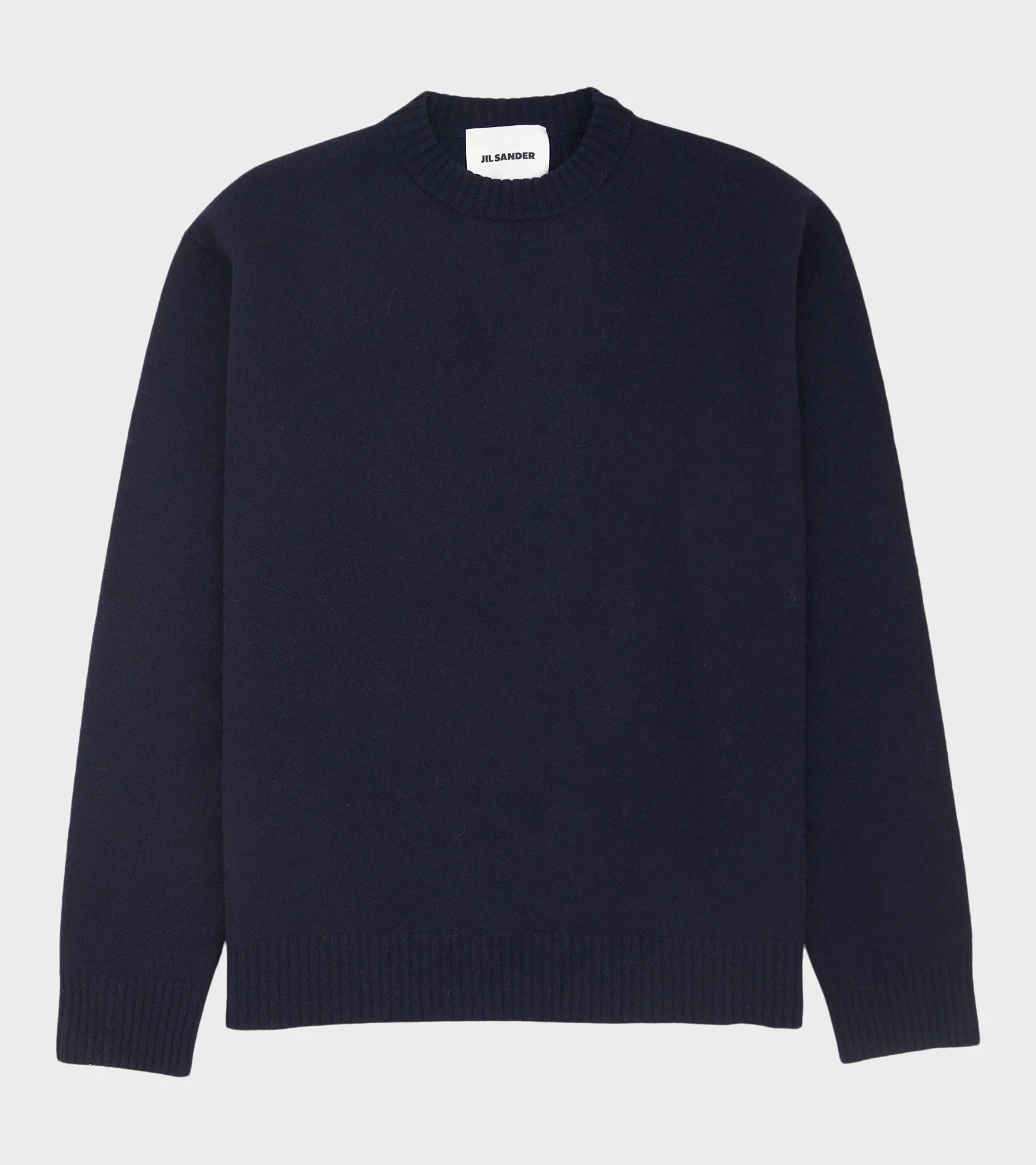 Lightweight Merino Boiled Wool Jumper Navy sold by Dr. Adams