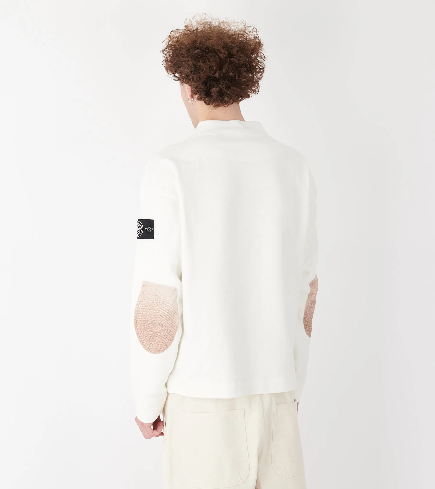 Elbow Patch Sweatshirt White sold by Dr. Adams product image thumbnail 3