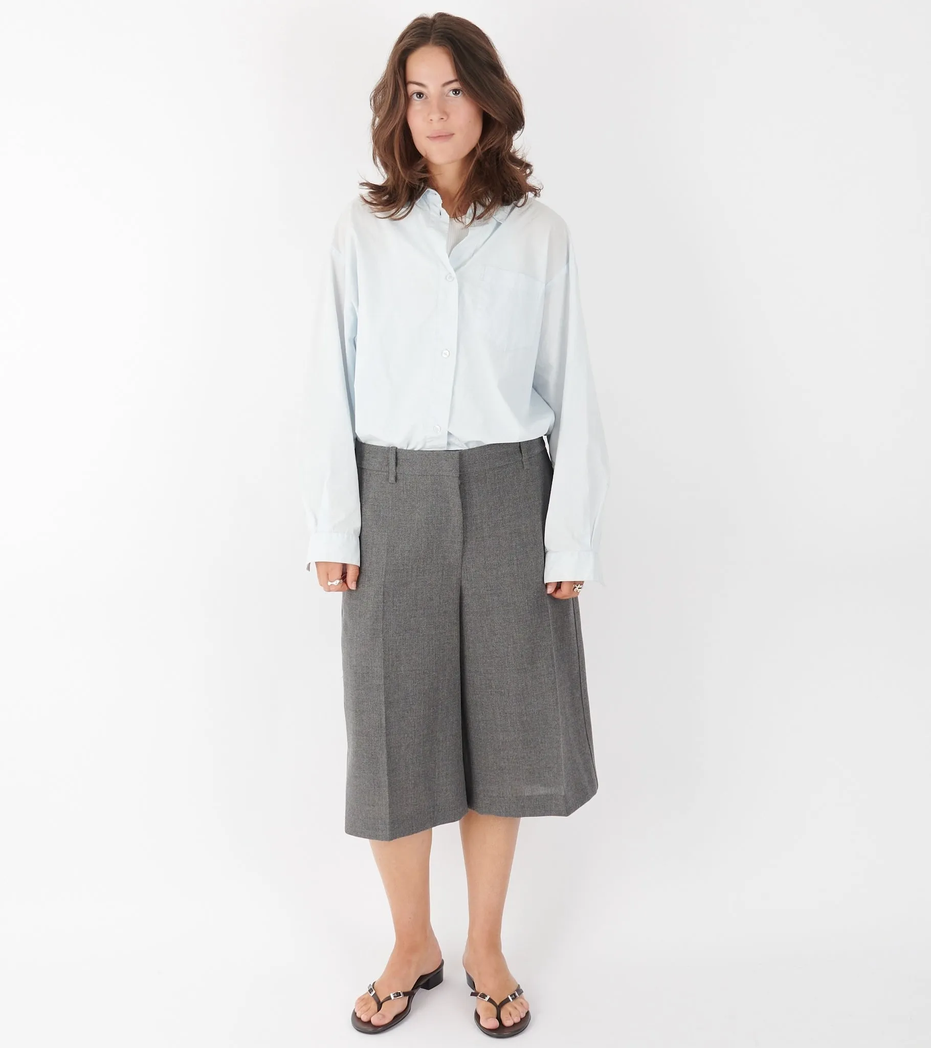 Open Wool Canvas Trouser Grey sold by Dr. Adams product image thumbnail 2