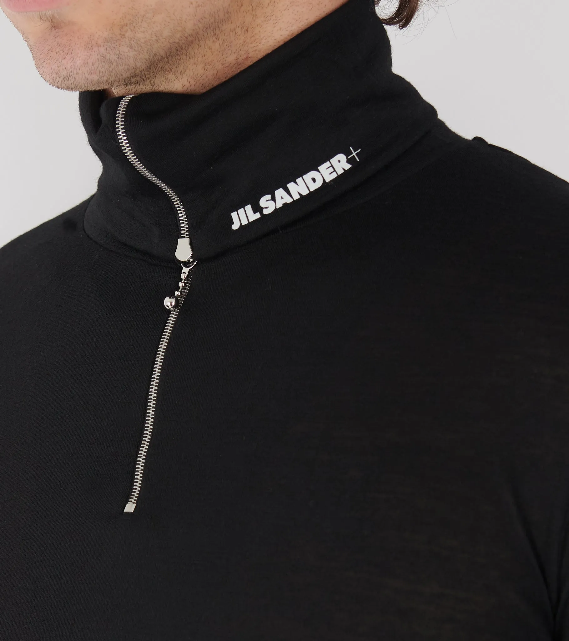 Plus Quarter Zip Wool Sweatshirt Black sold by Dr. Adams product image thumbnail 4