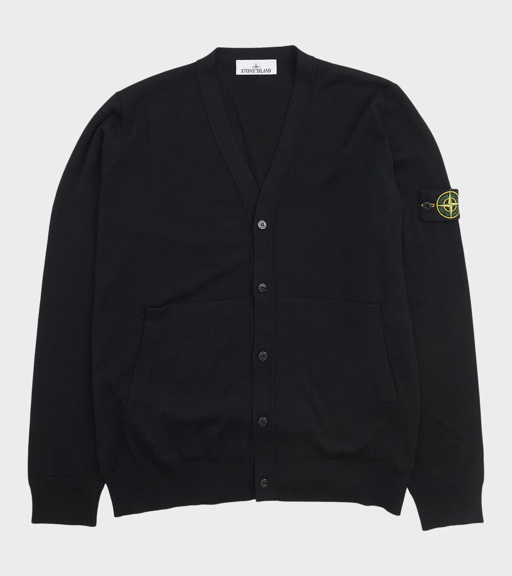 Lightweight Knitted V-neck Cardigan Black sold by Dr. Adams