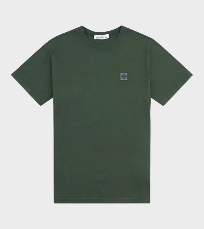 Boxy Logo T-shirt Bottle Green sold by Dr. Adams