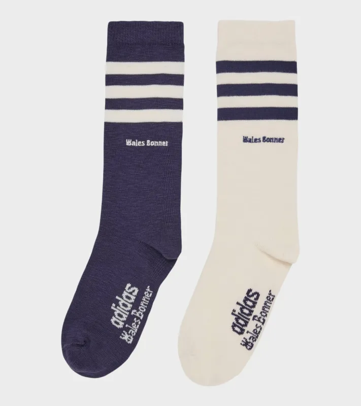 WB 3S Socks Navy/Cream White made by Dr. Adams