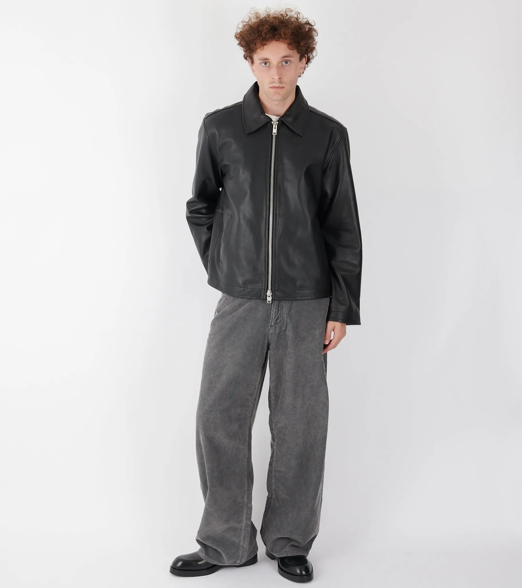 Short Leather Jacket Black sold by Dr. Adams product image thumbnail 2