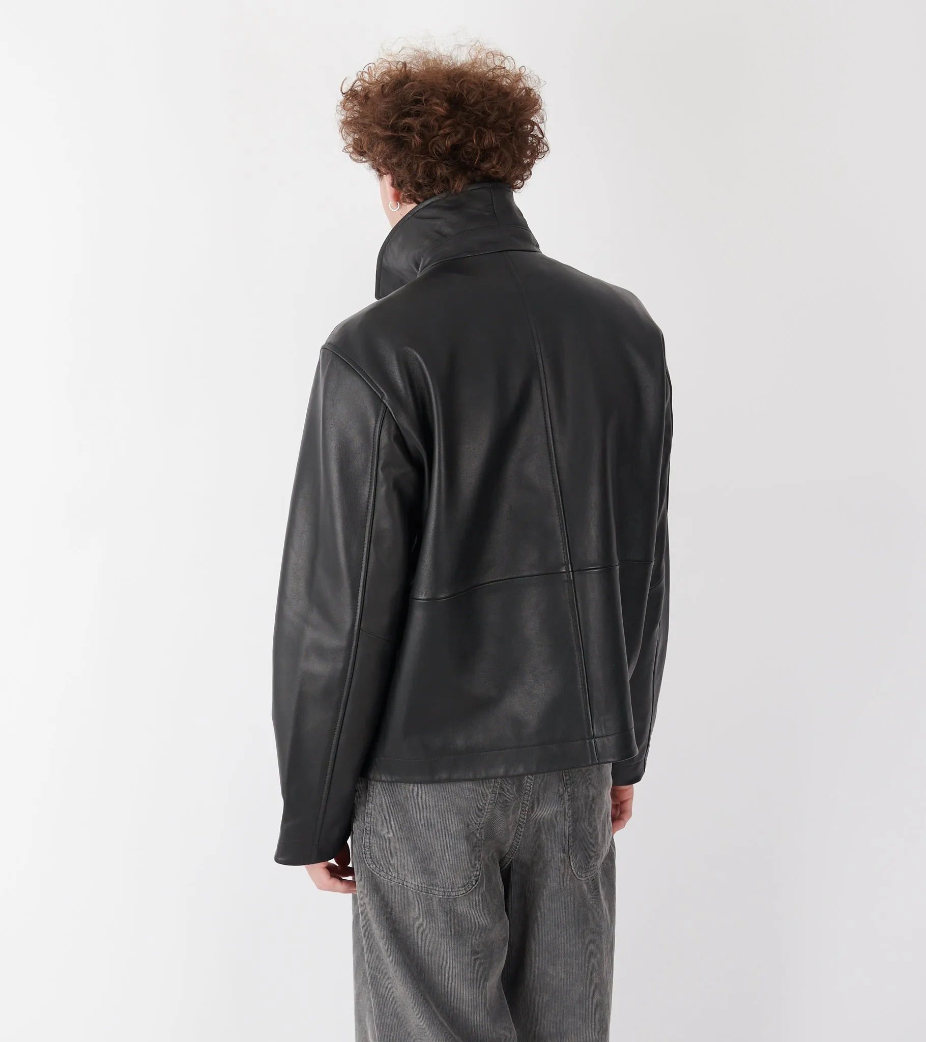 Short Leather Jacket Black sold by Dr. Adams product image thumbnail 5