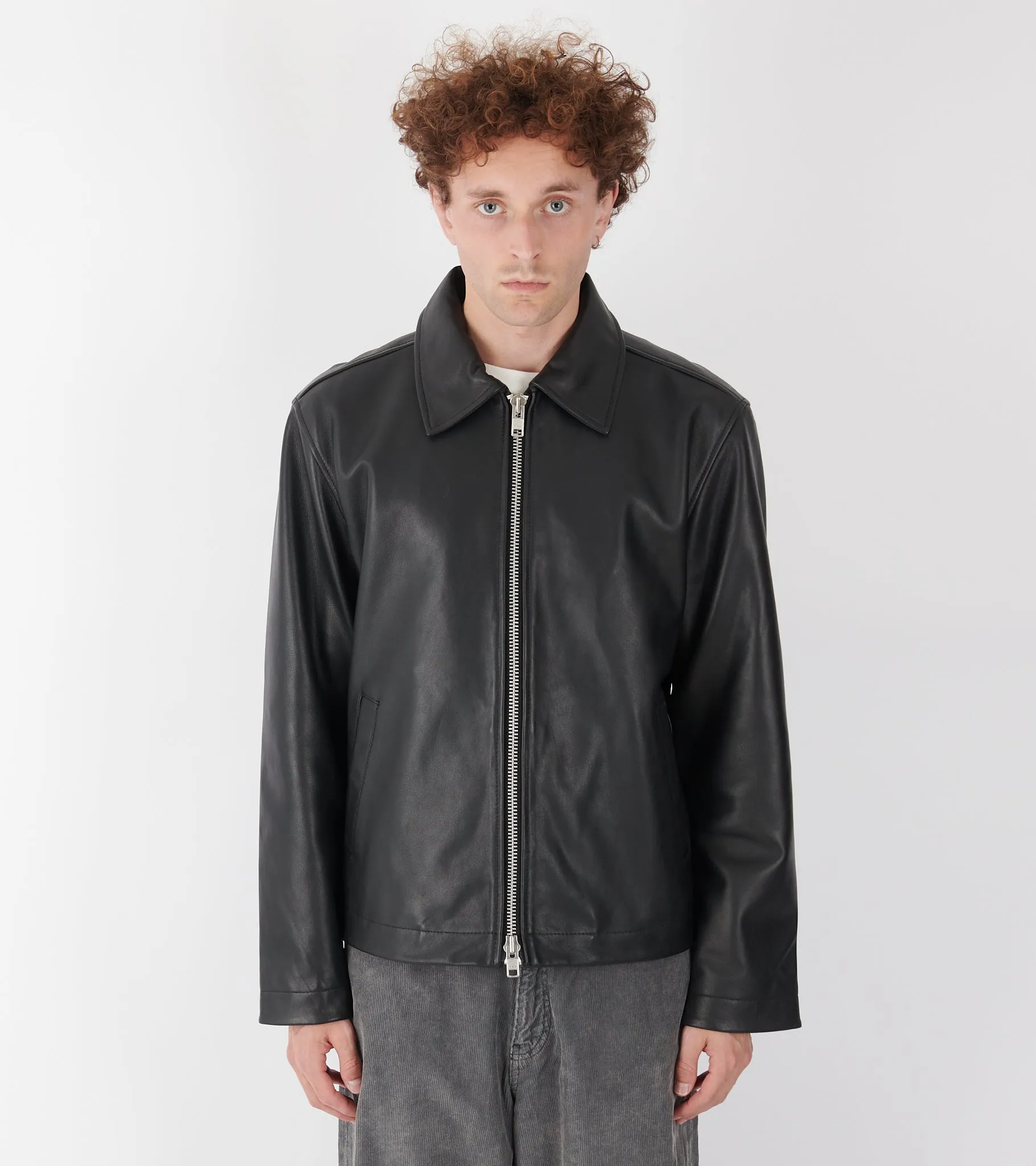 Short Leather Jacket Black sold by Dr. Adams product image thumbnail 3