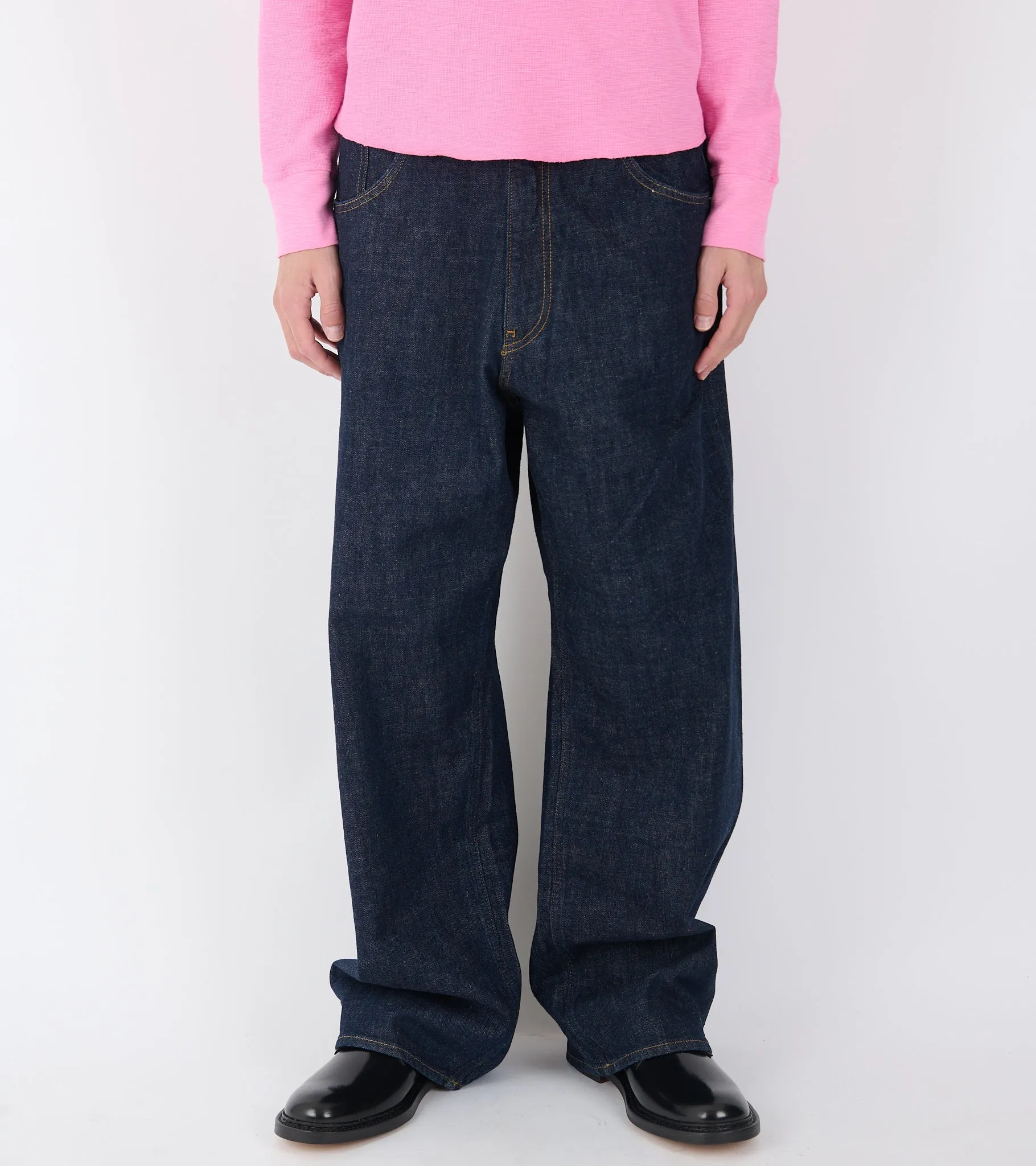 Super Wide Jeans Simple Rinse Blue sold by Dr. Adams product image thumbnail 5