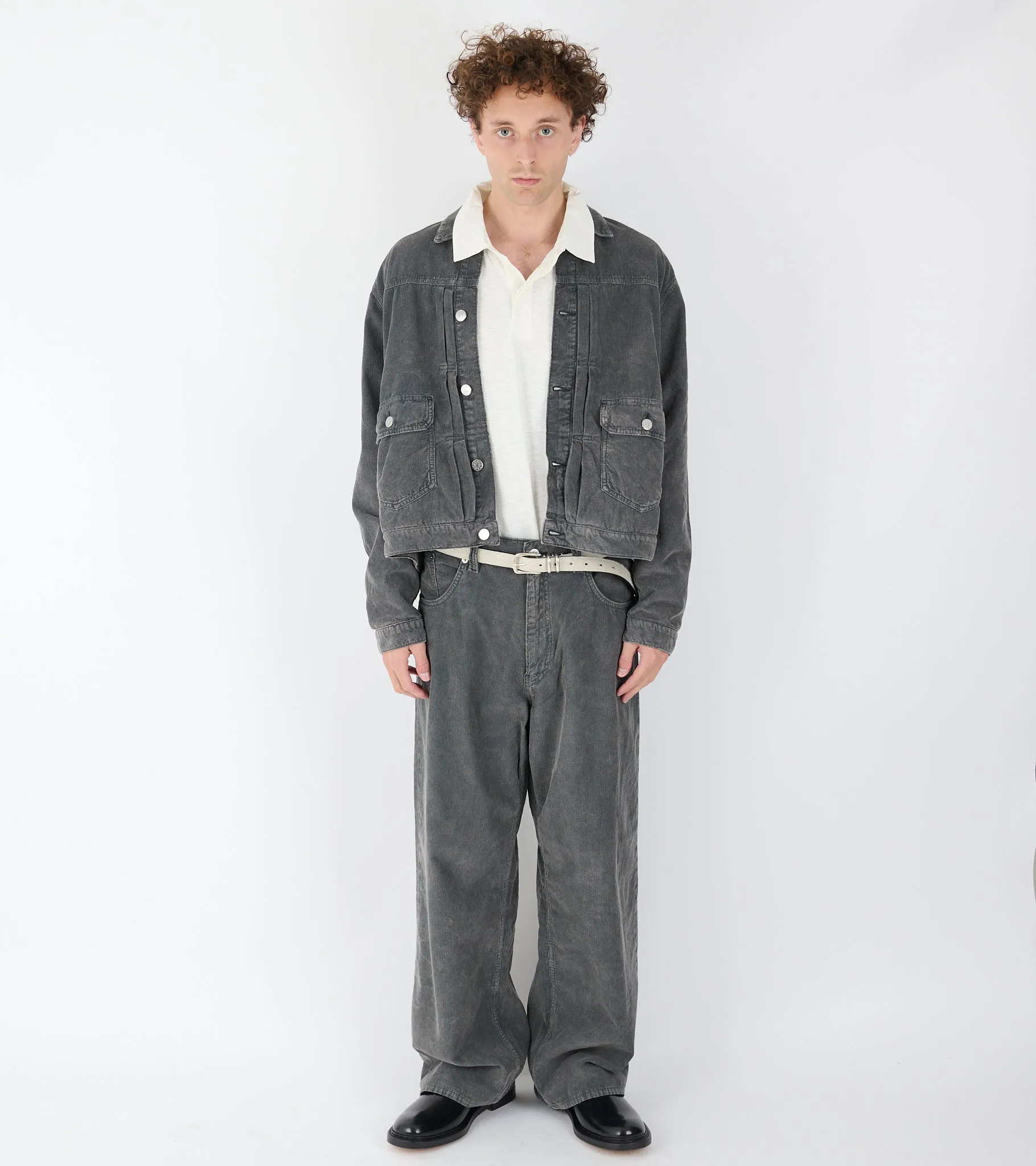 Super Wide Jeans Dark Grey sold by Dr. Adams product image thumbnail 2