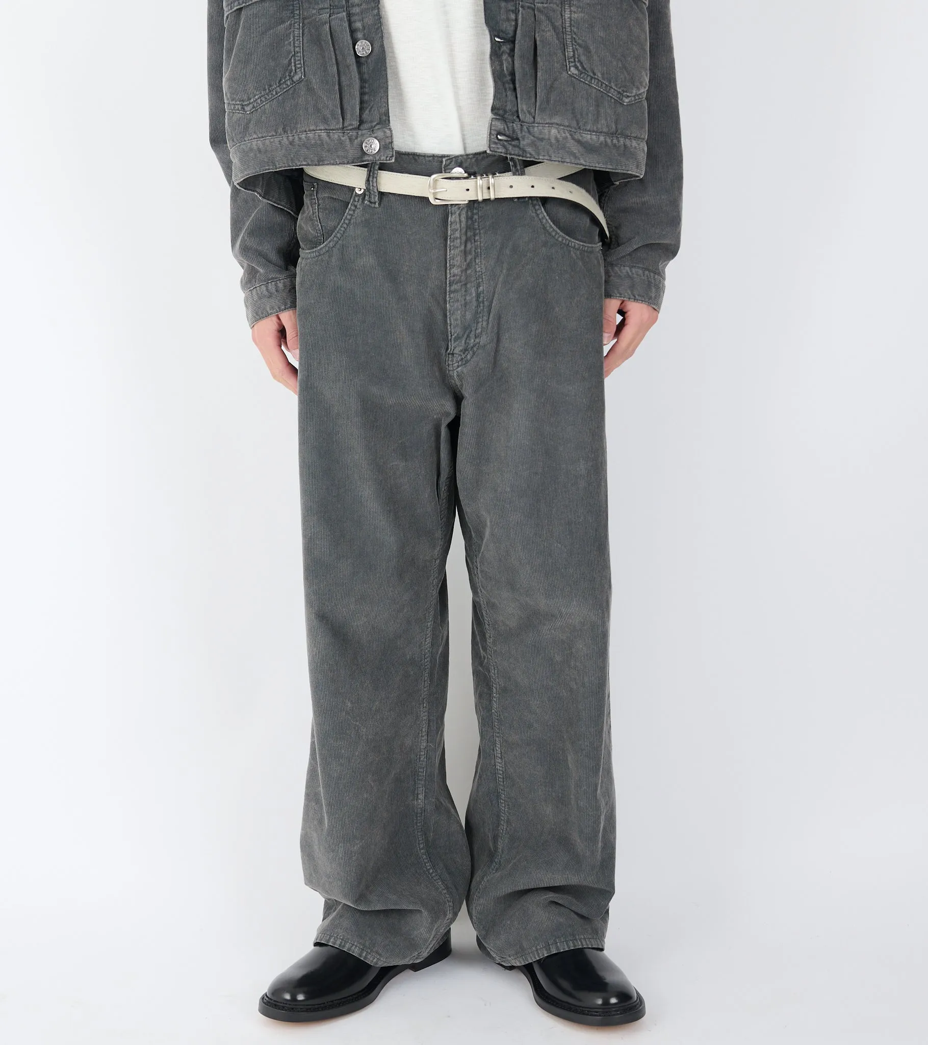 Super Wide Jeans Dark Grey sold by Dr. Adams product image thumbnail 3