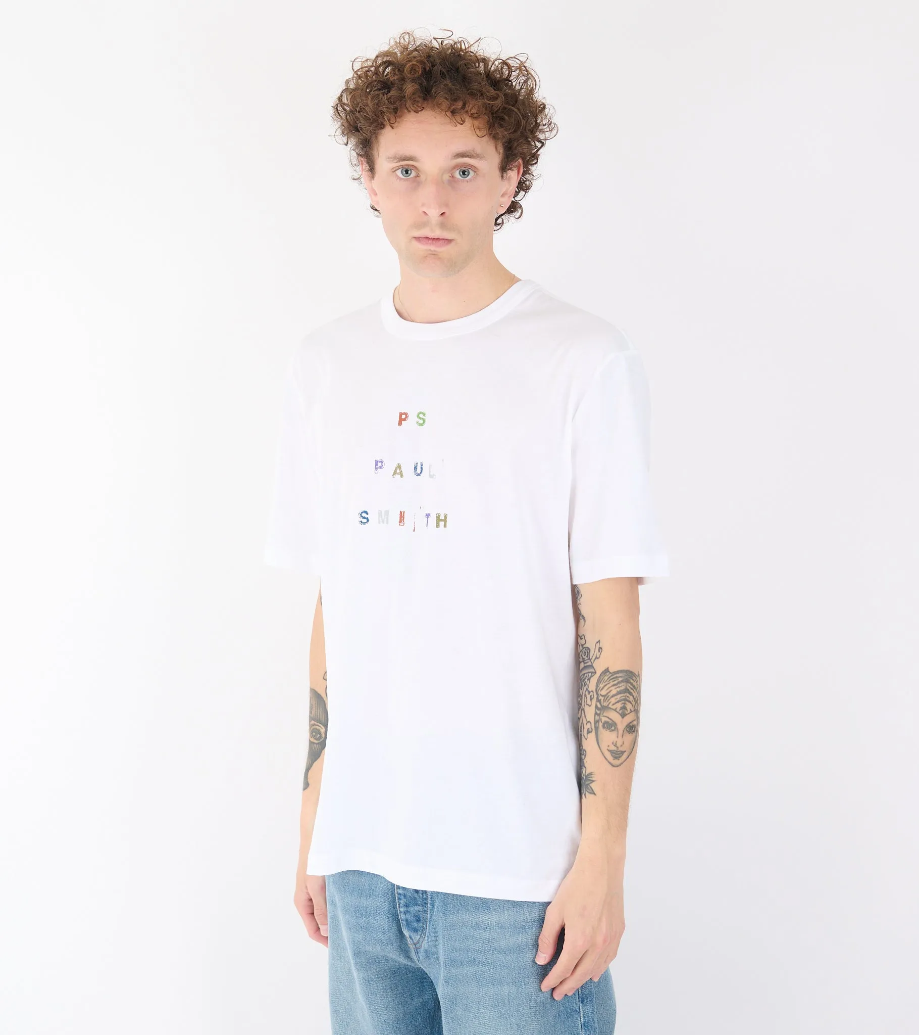 Logo T-shirt White/Multi sold by Dr. Adams product image thumbnail 3
