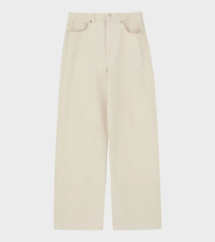 Willow Wide Jeans Ecru sold by Dr. Adams