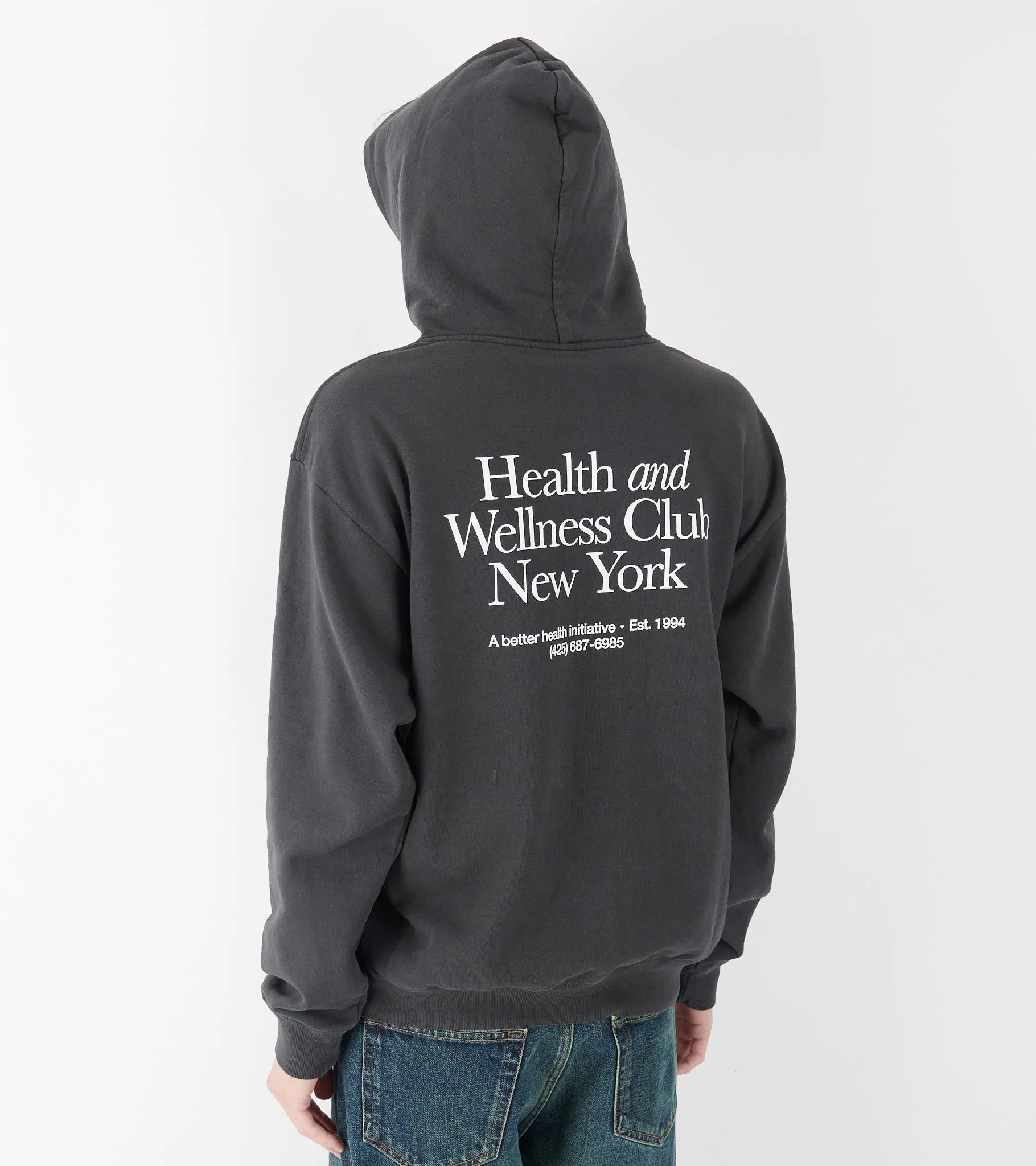 Serif Logo Hoodie Faded Black/White sold by Dr. Adams product image thumbnail 4