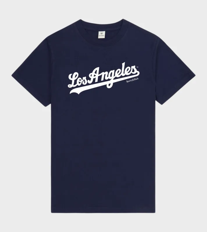 Dodgers T-shirt Navy/White sold by Dr. Adams