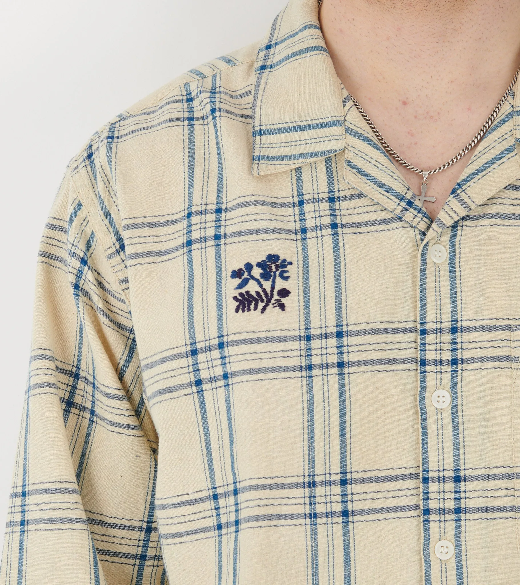 Greetings Shirt L/S French Gingham Interrupted sold by Dr. Adams product image thumbnail 4