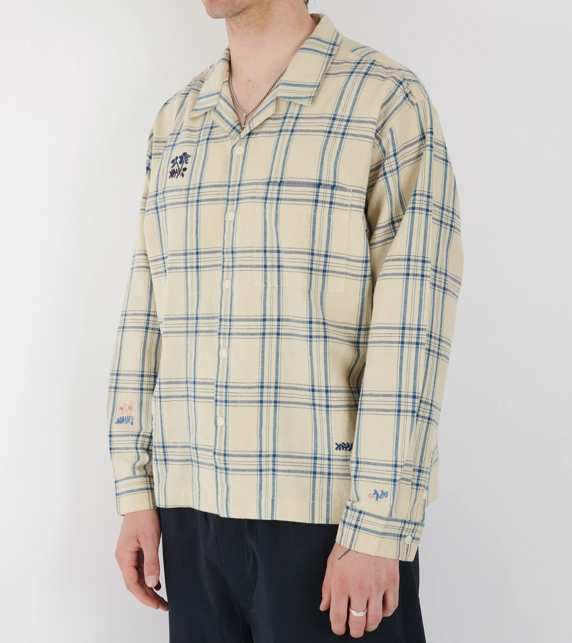 Greetings Shirt L/S French Gingham Interrupted sold by Dr. Adams product image thumbnail 3