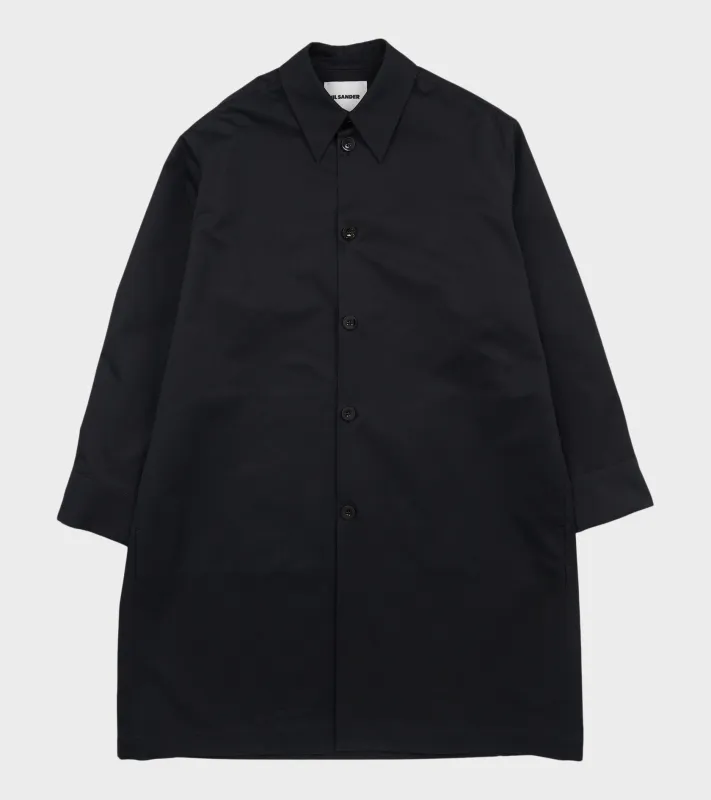 Silk Blend Coat Black sold by Dr. Adams