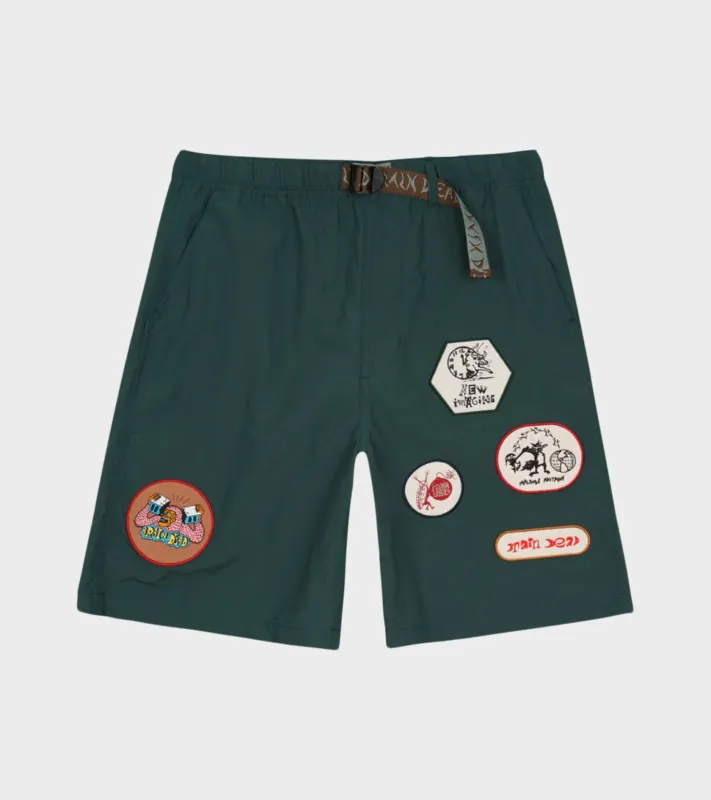 Nylon Baggy Climber Shorts Forest Green sold by Dr. Adams