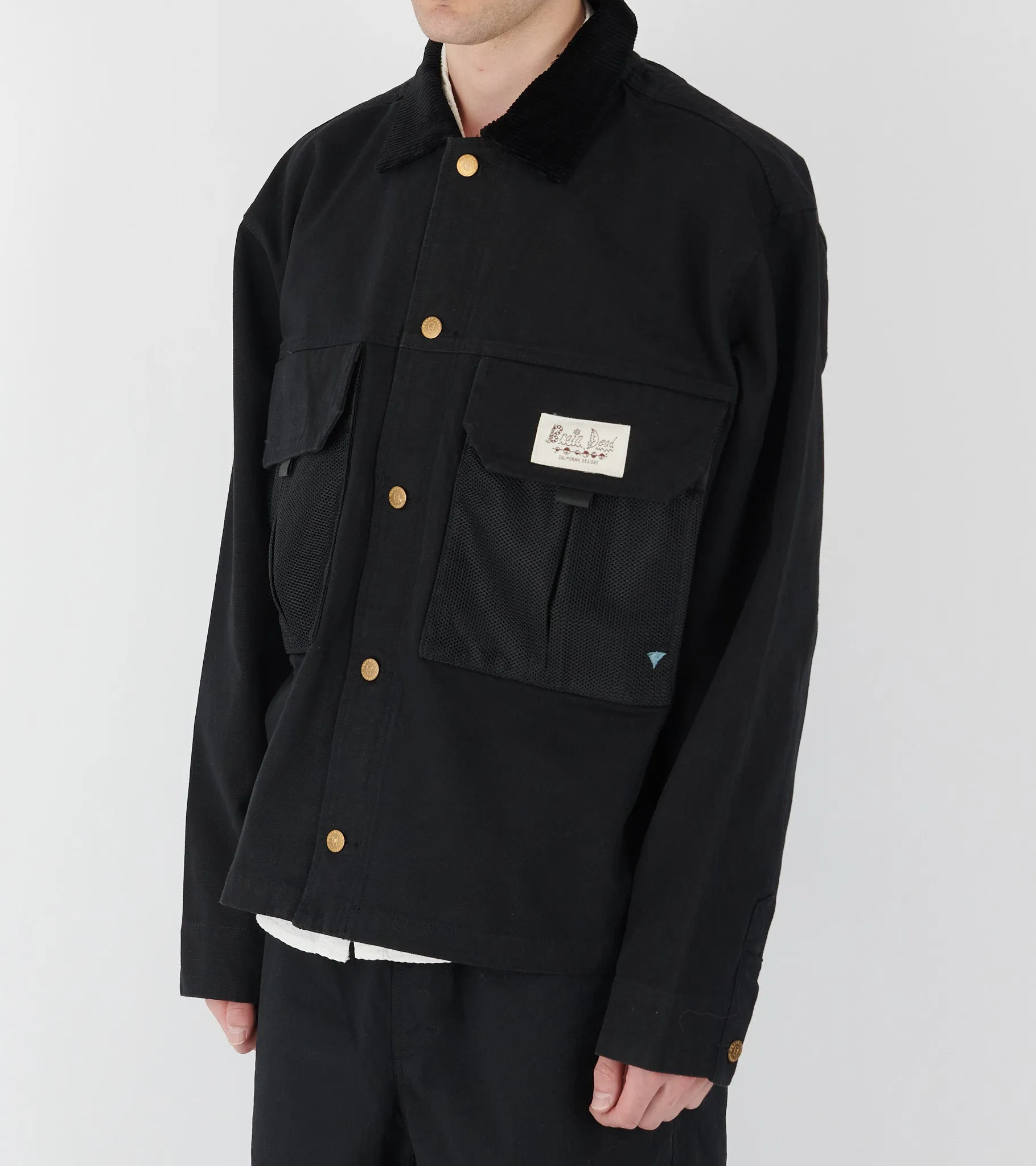 Cropped Chore Jacket Black sold by Dr. Adams product image thumbnail 3