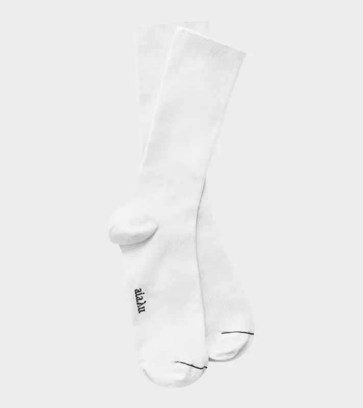 Cotton Rib Socks White sold by Dr. Adams