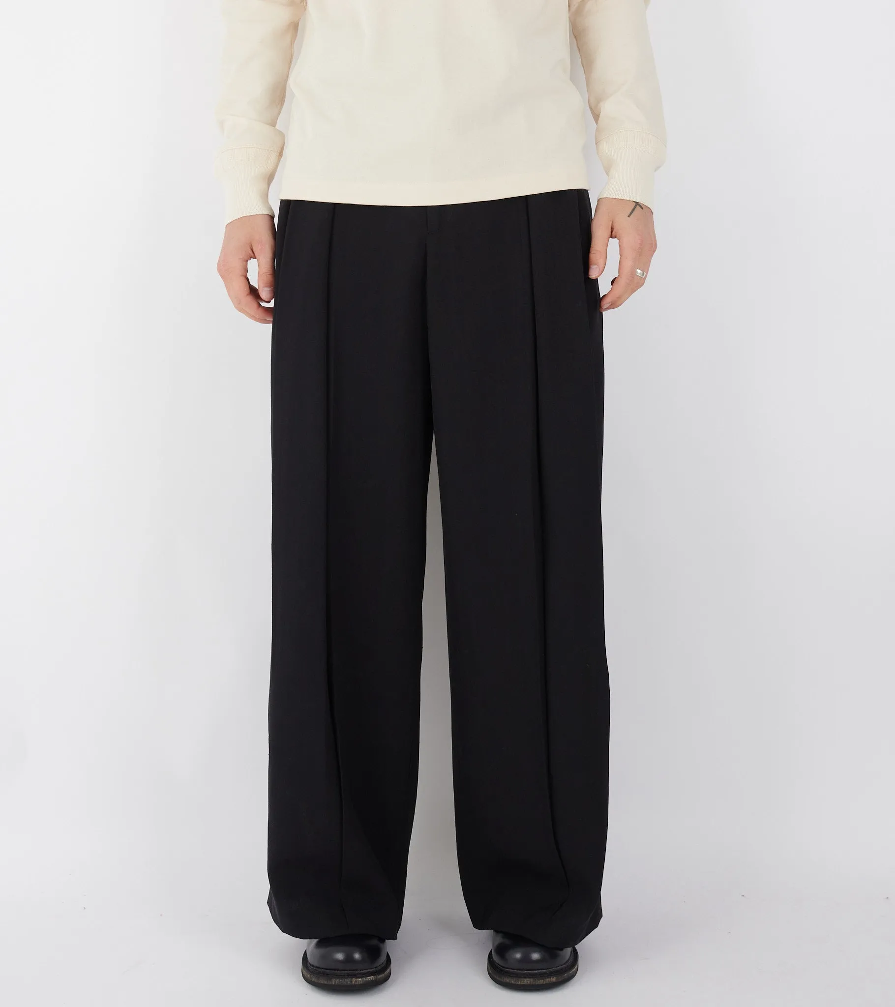 Heavy Wide Trousers Black sold by Dr. Adams product image thumbnail 2