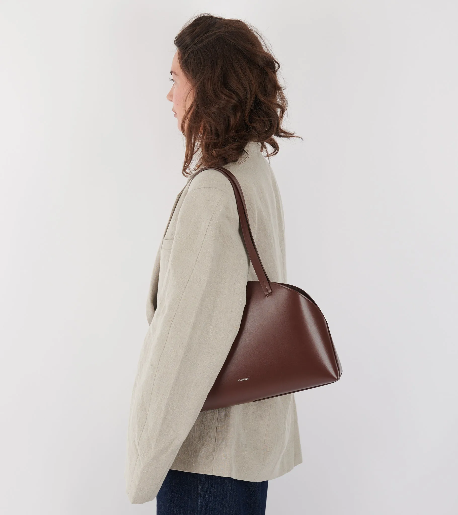 Curve Shoulder Medium Bag Dark Earth sold by Dr. Adams product image thumbnail 5