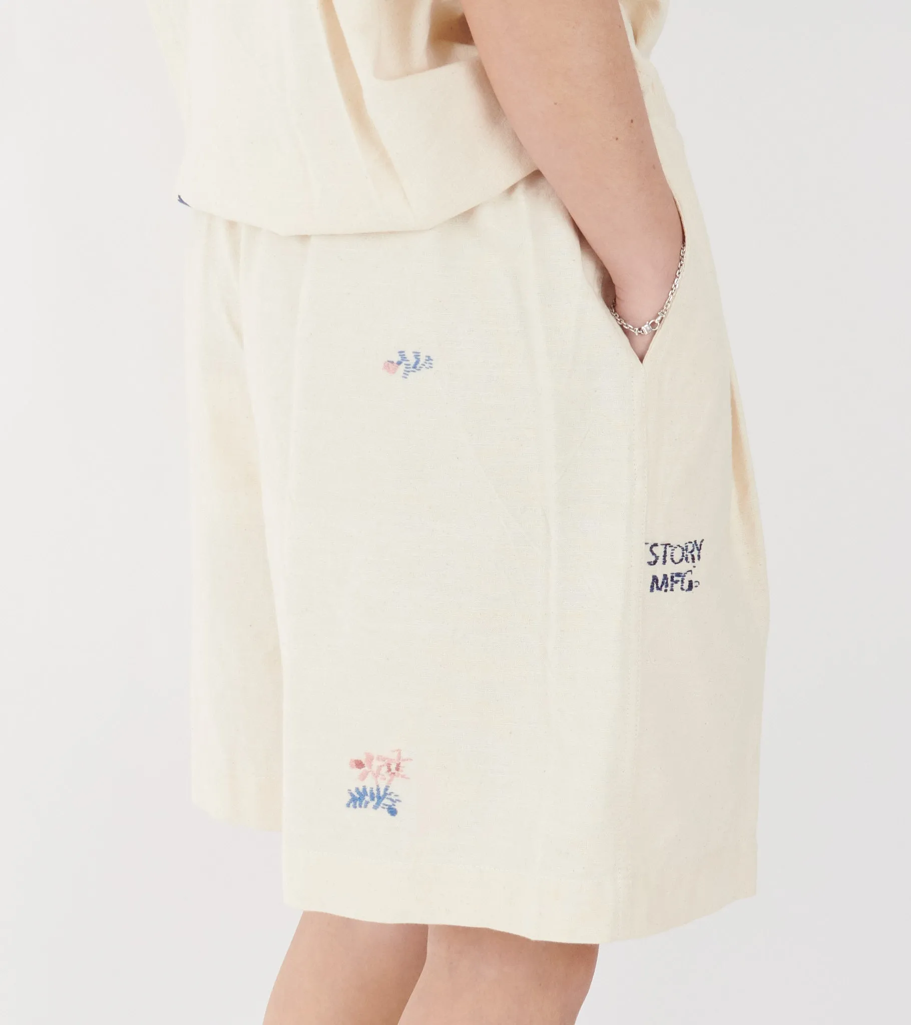 Bridge Shorts Ecru Interrupted sold by Dr. Adams product image thumbnail 5