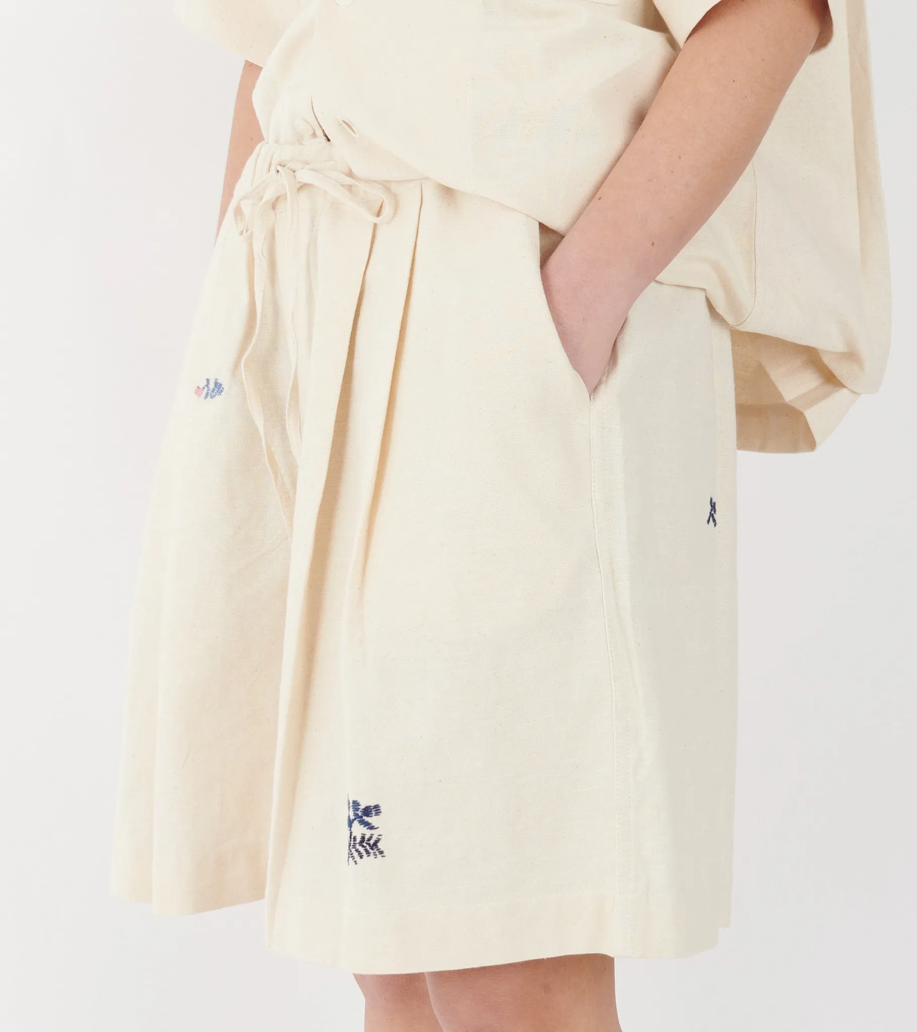 Bridge Shorts Ecru Interrupted sold by Dr. Adams product image thumbnail 3