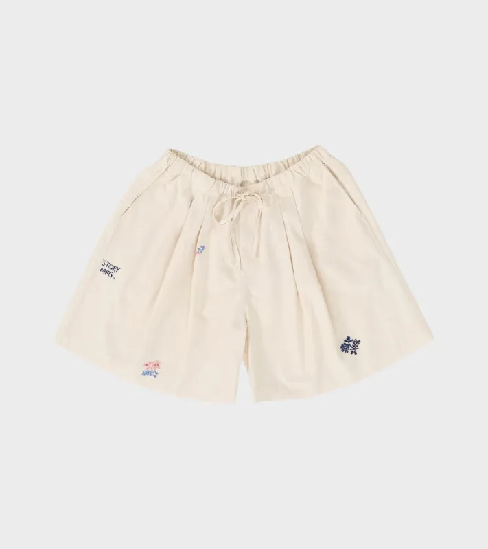 Bridge Shorts Ecru Interrupted sold by Dr. Adams