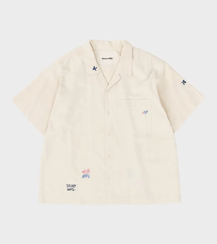 Greetings Shirt Ecru Interrupted sold by Dr. Adams