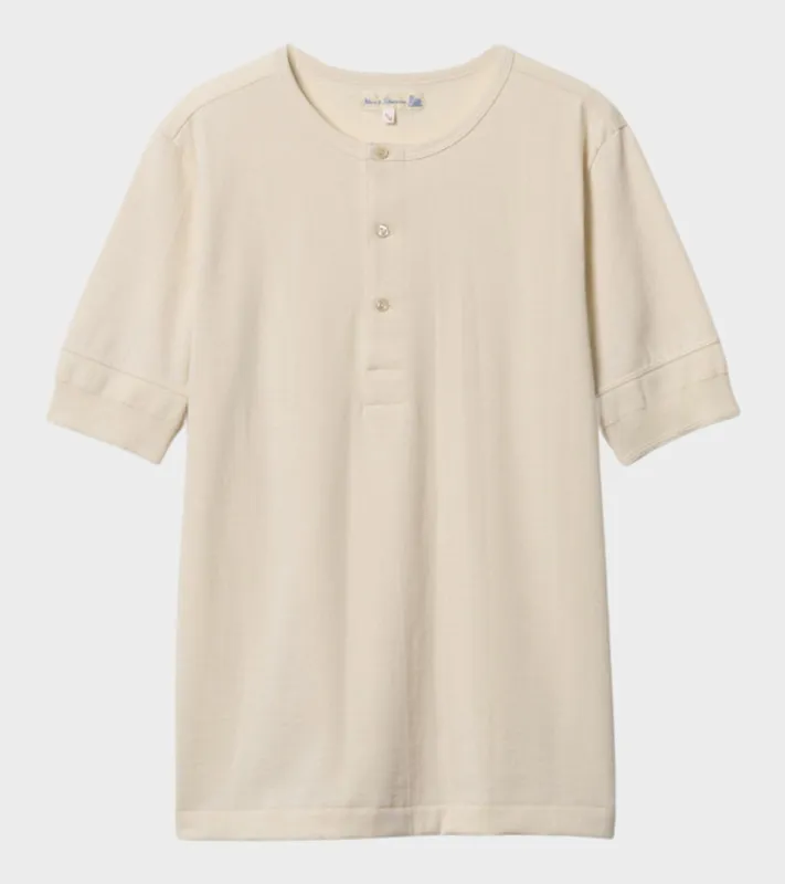 207 Men's Loopwheeled Henley T-shirt Nature sold by Dr. Adams