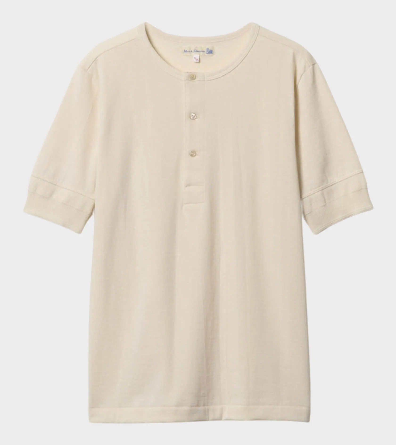 207 Men's Loopwheeled Henley T-shirt Nature sold by Dr. Adams