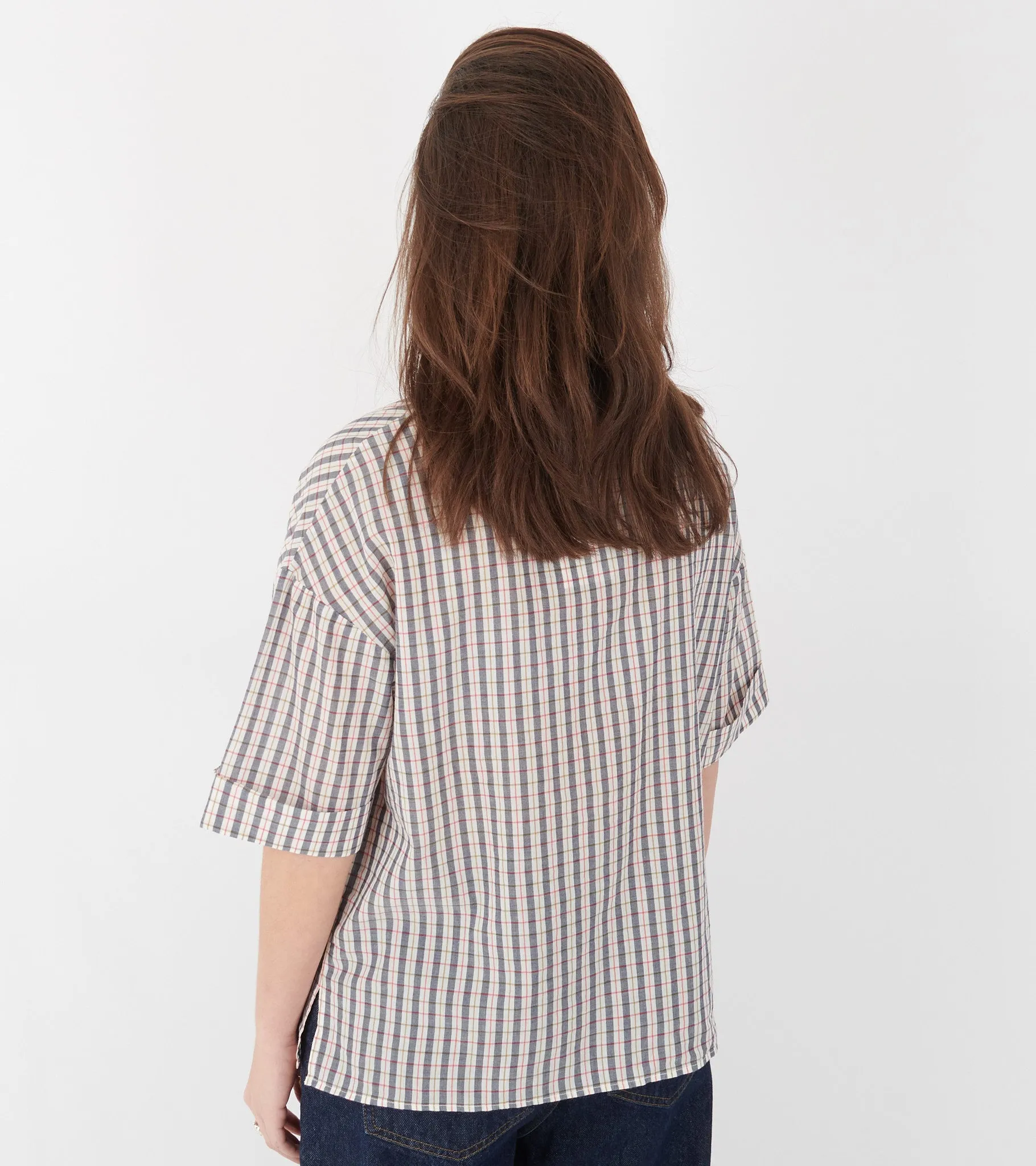 Edith Shirt No. 776 Merle Navy Blue sold by Dr. Adams product image thumbnail 4