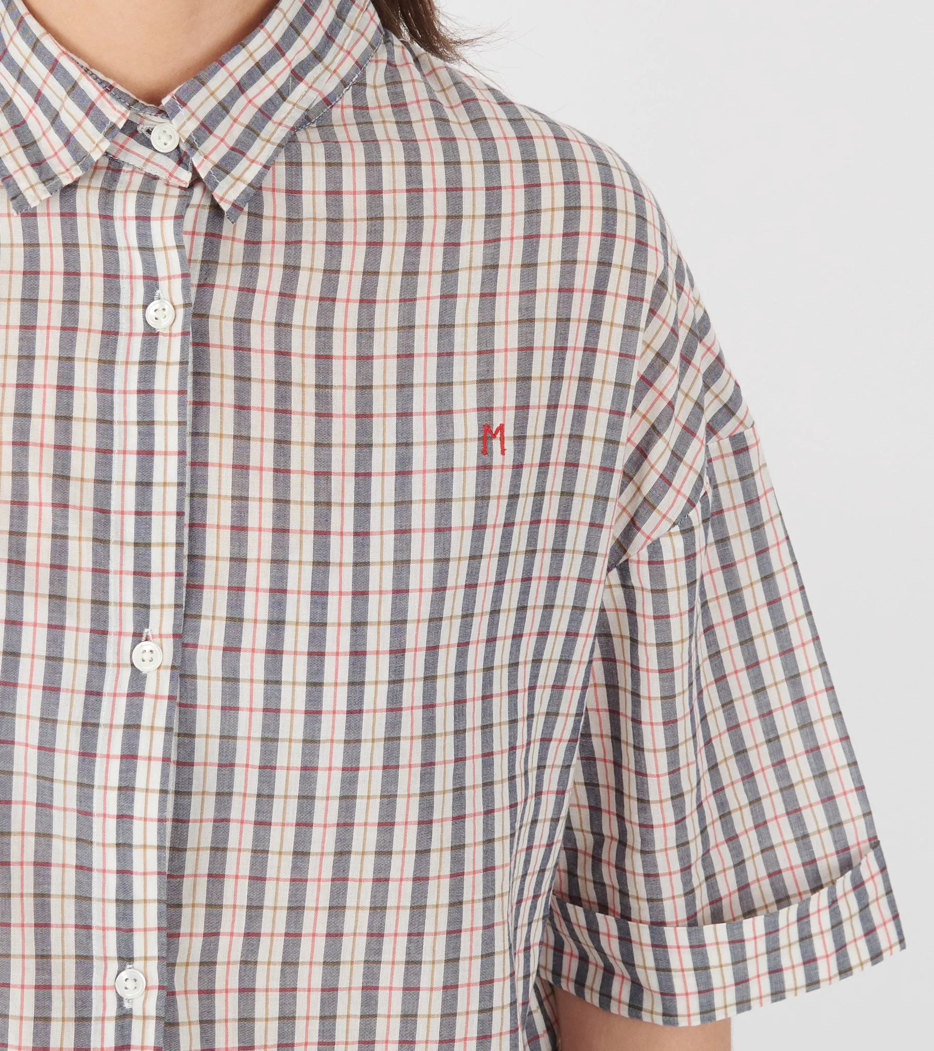 Edith Shirt No. 776 Merle Navy Blue sold by Dr. Adams product image thumbnail 3