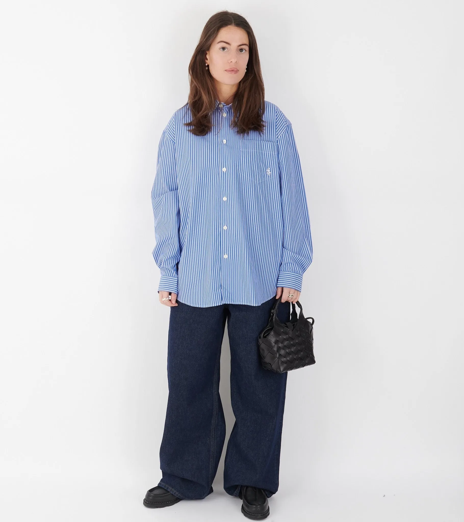 Oversized Shirt Blue Striped sold by Dr. Adams product image thumbnail 2