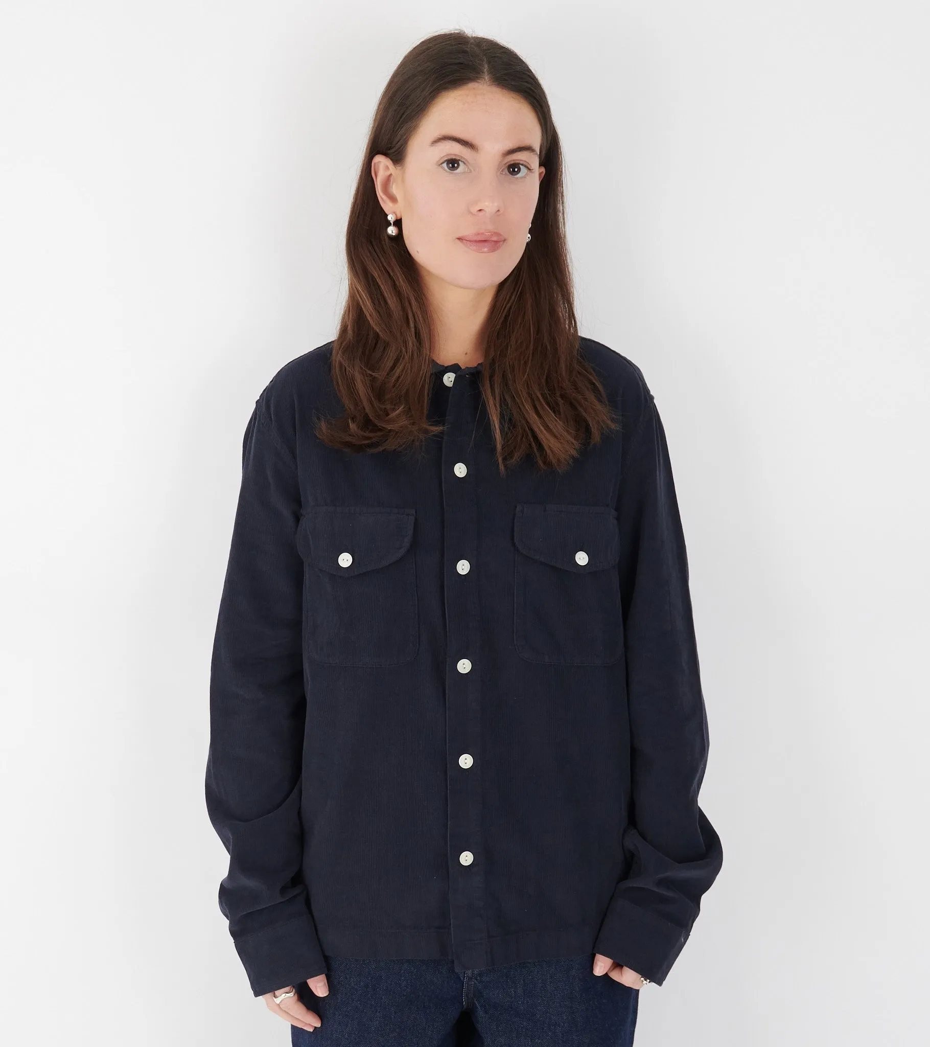 Corduroy Shirt Night Blue sold by Dr. Adams product image thumbnail 2