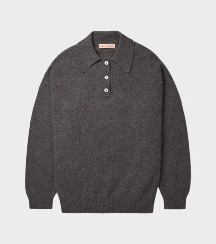 Edith Polo Shirt Derby Grey made by &Daughter