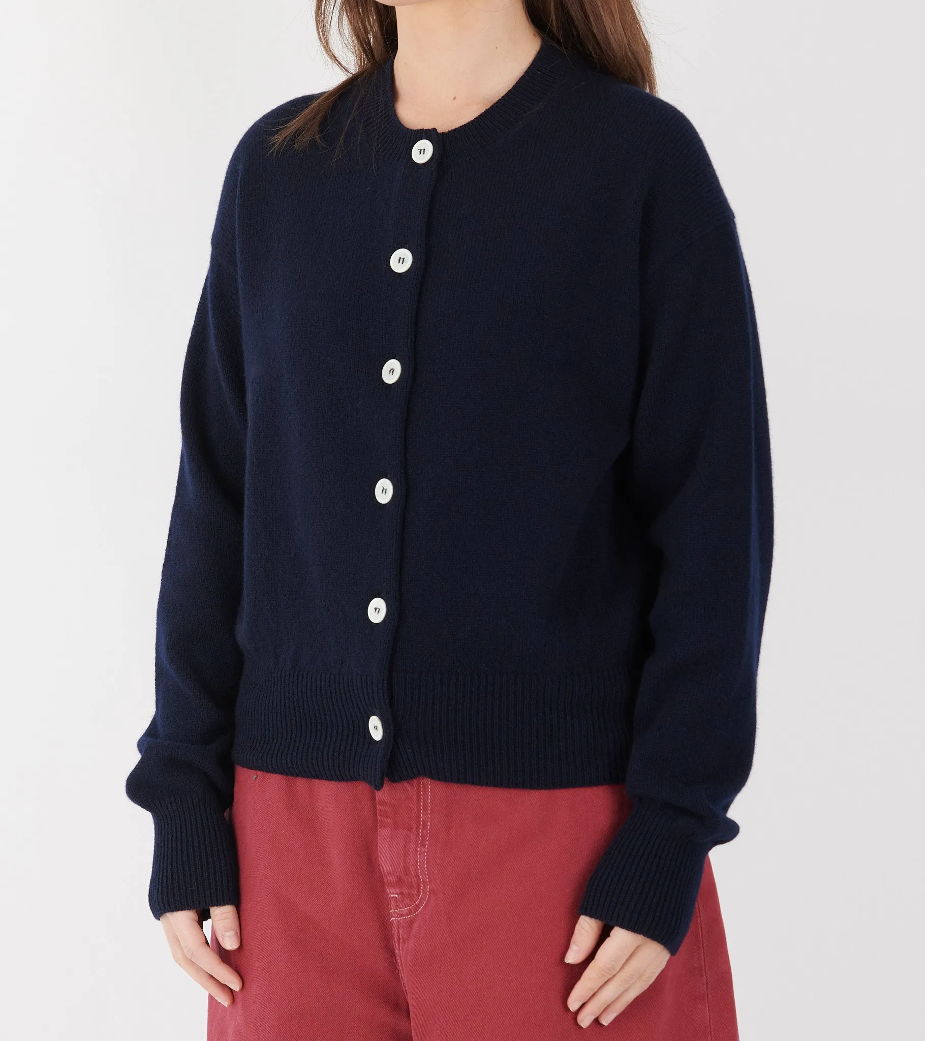 Ada Crewneck Cardigan Navy sold by Dr. Adams product image thumbnail 5