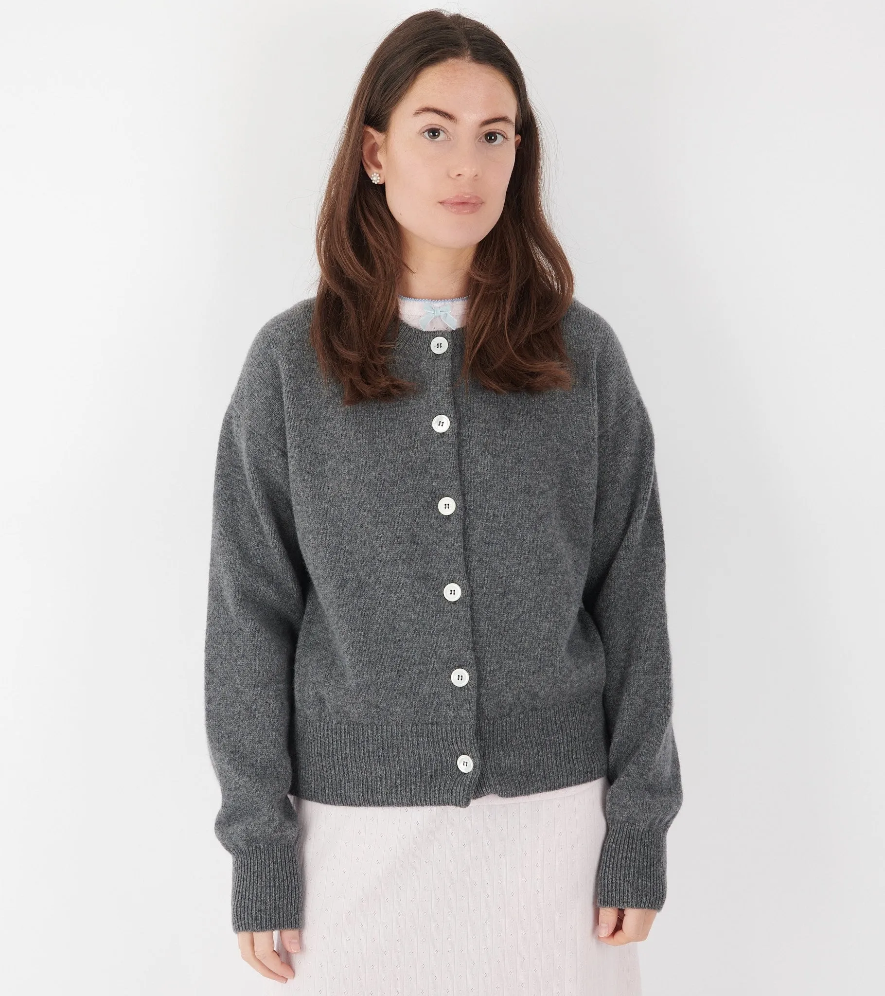 Ada Crewneck Cardigan Derby Grey sold by Dr. Adams product image thumbnail 2